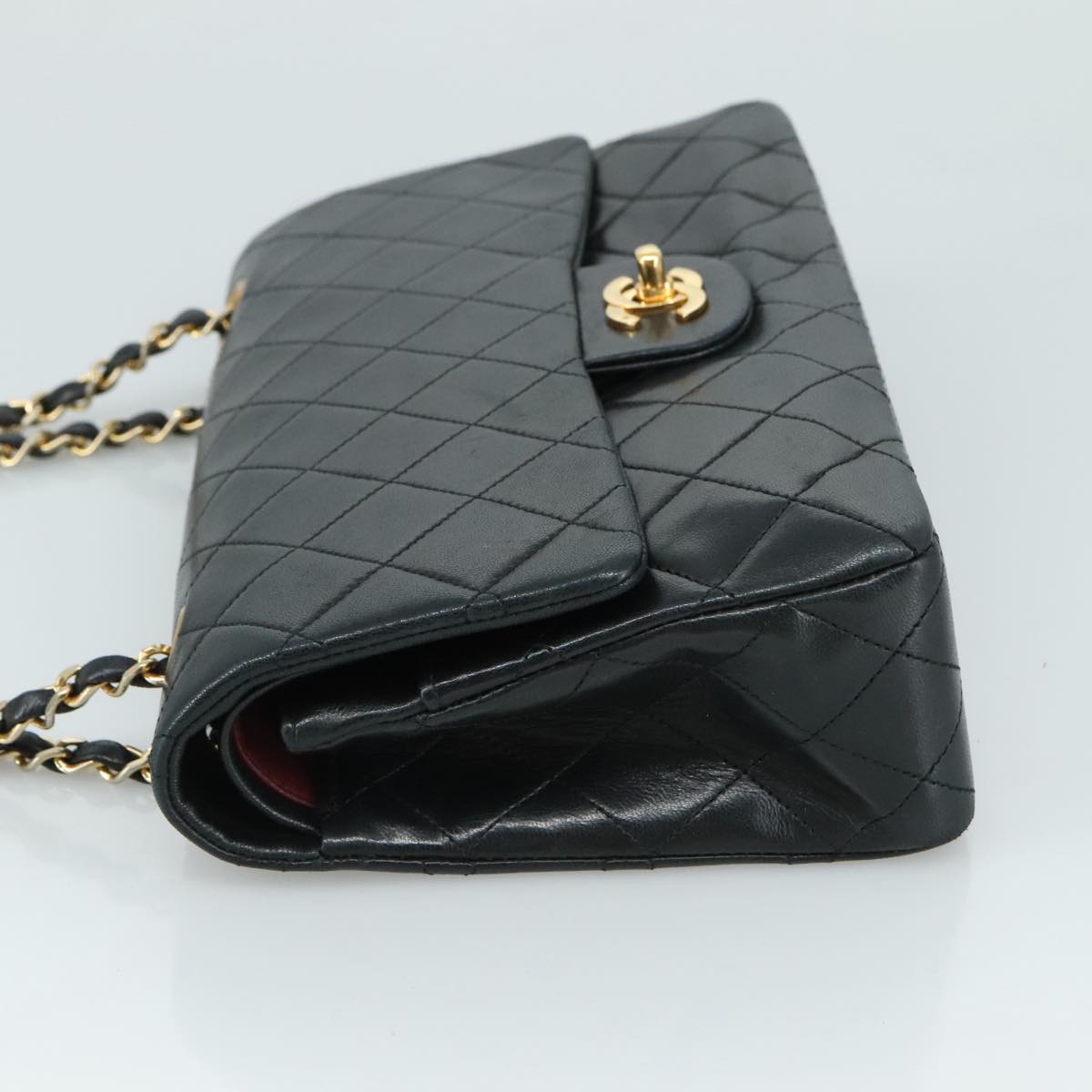 Chanel Timeless Black Leather Shoulder Bag (Pre-Owned)
