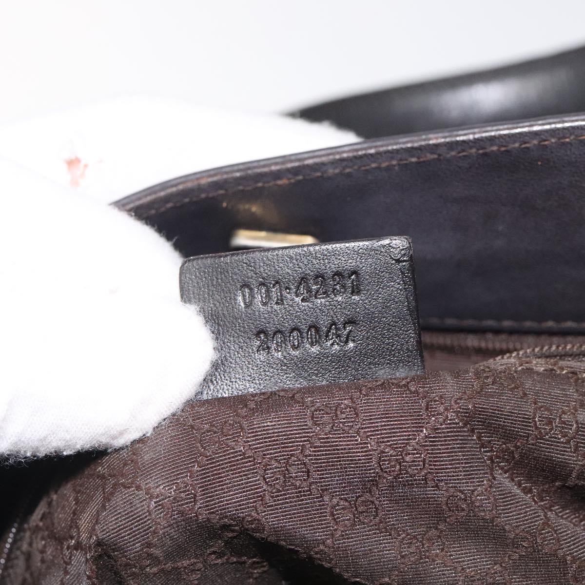Gucci Sherry Beige Canvas Shoulder Bag (Pre-Owned)
