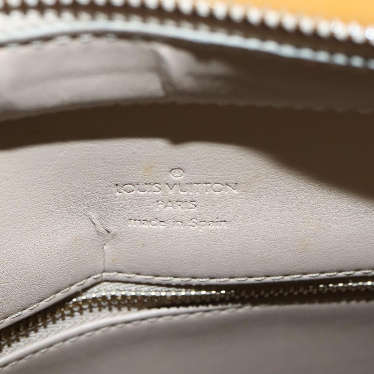 Louis Vuitton Houston Yellow Patent Leather Handbag (Pre-Owned)