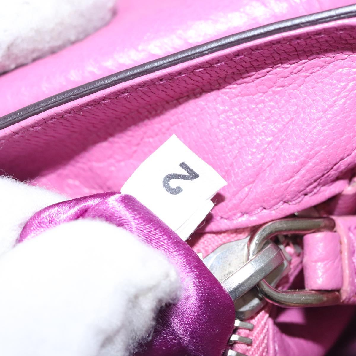 Prada Purple Leather Shoulder Bag (Pre-Owned)