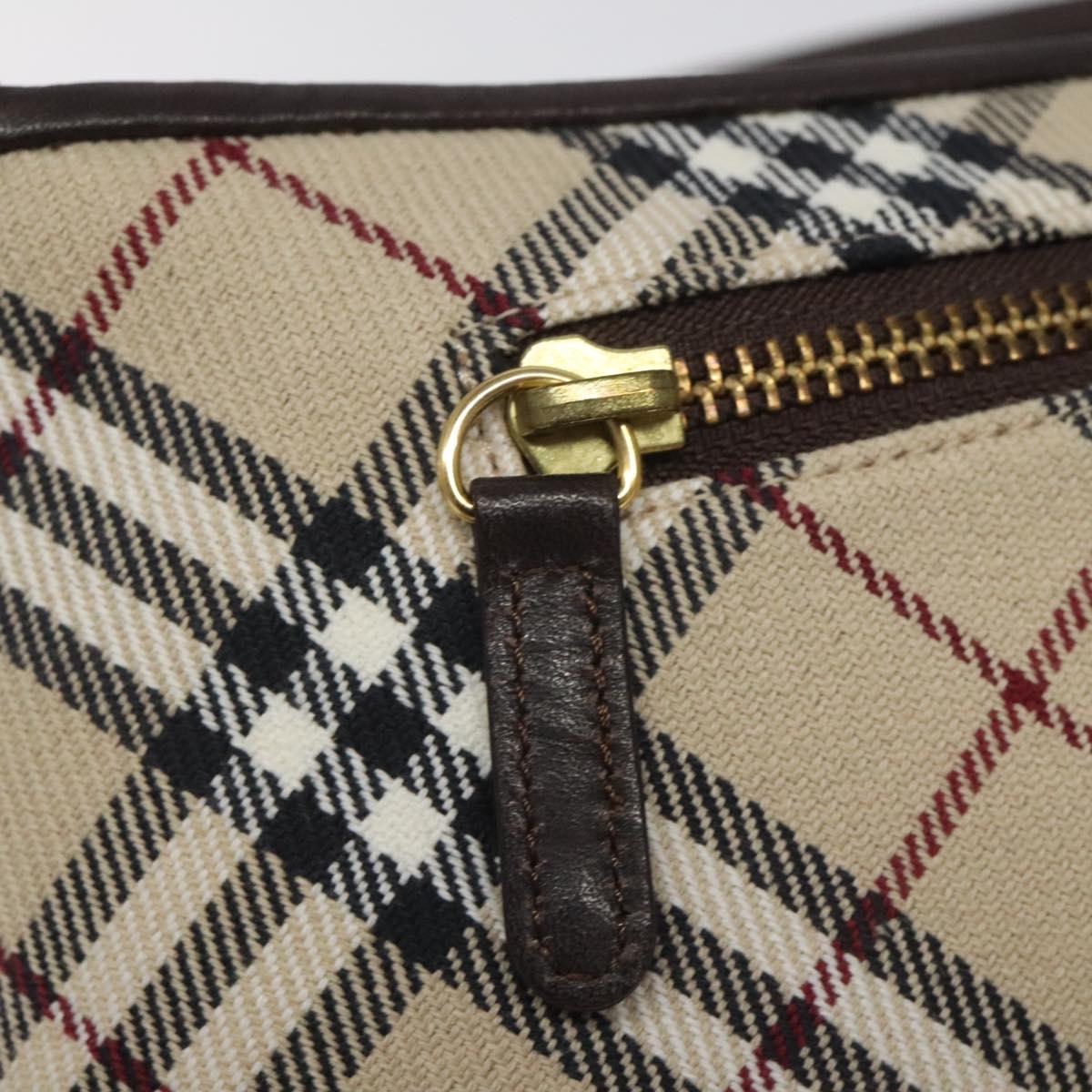 Burberry Nova Check Beige Canvas Clutch Bag (Pre-Owned)