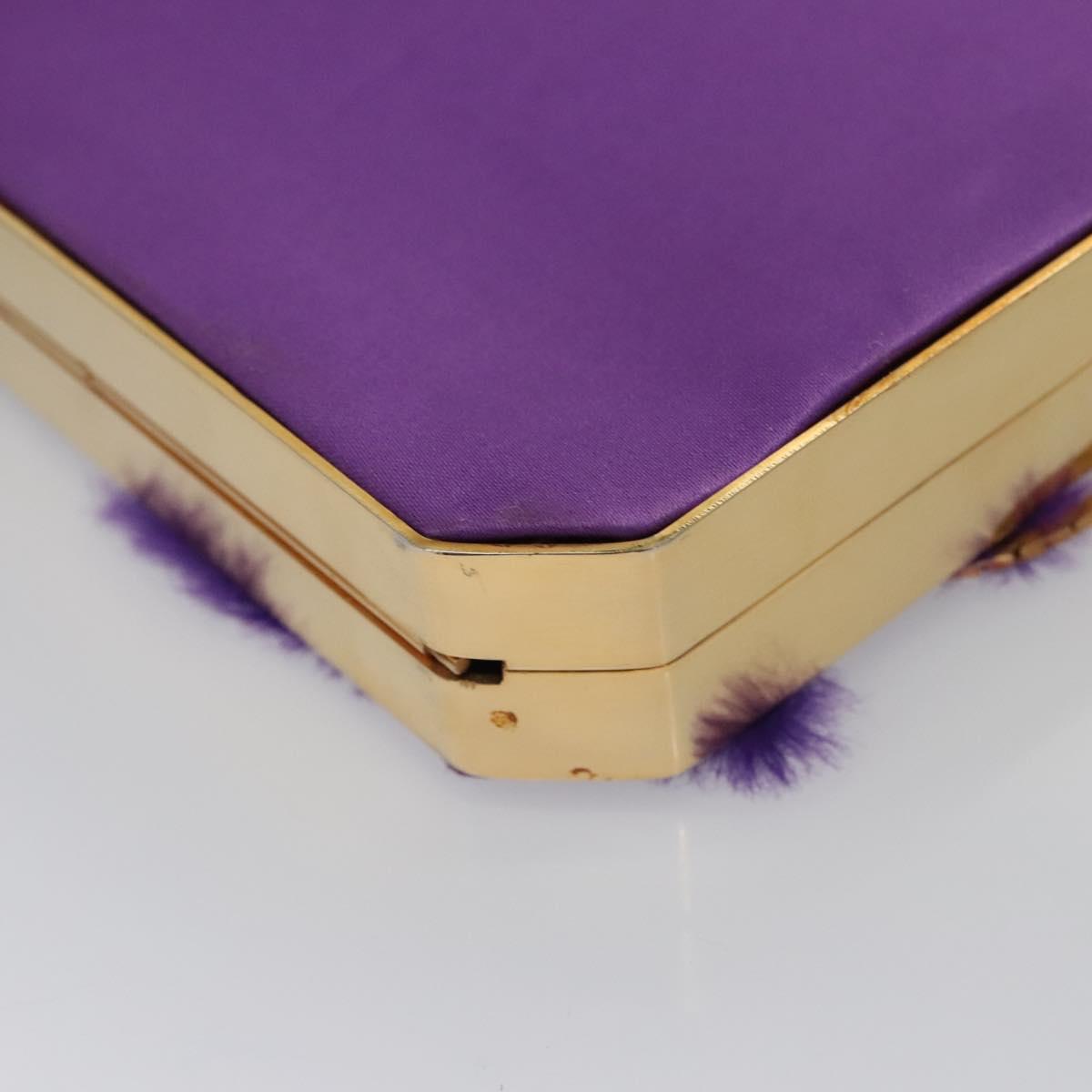 Versace Purple Silk Shoulder Bag (Pre-Owned)