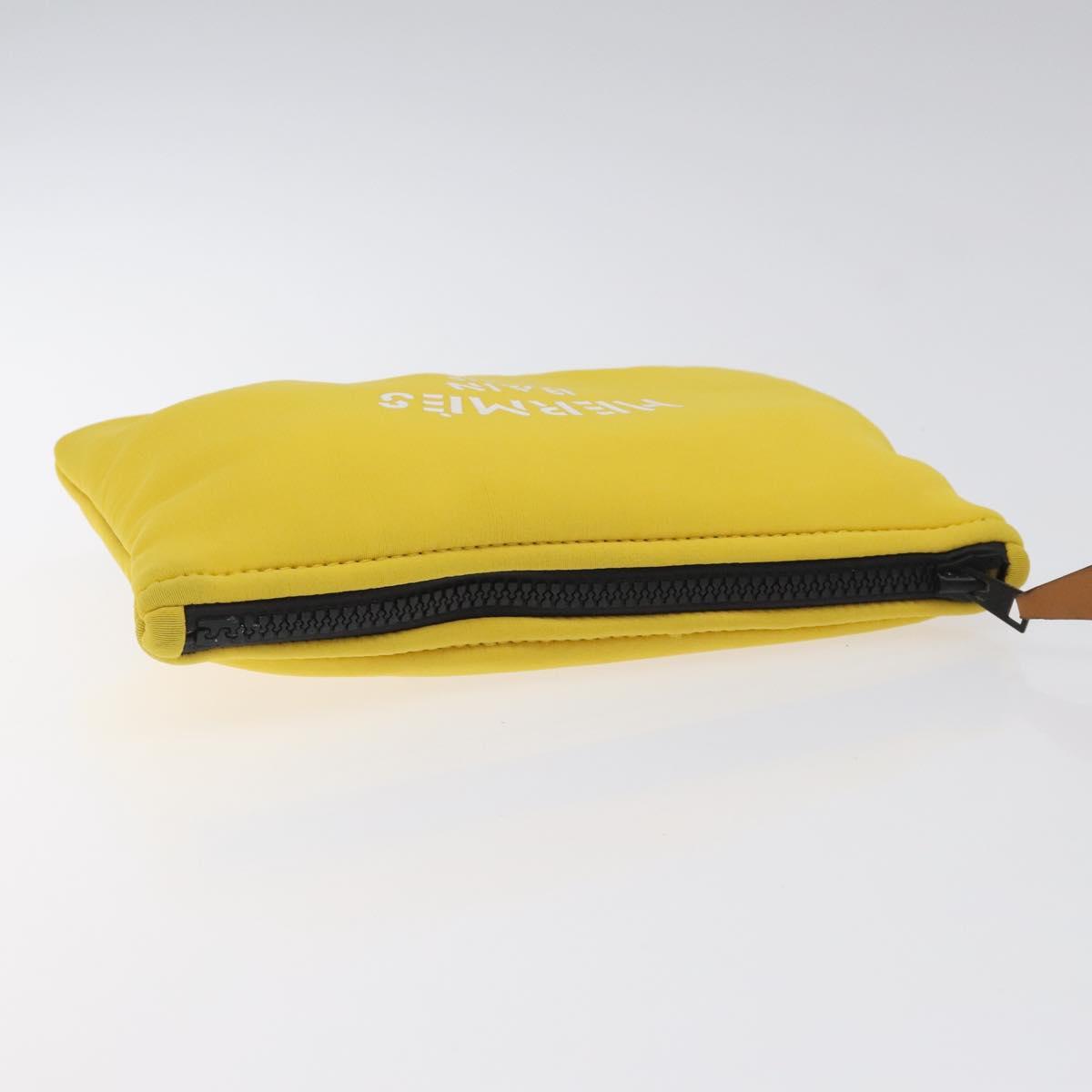 Hermès Neobain Yellow Nylon Clutch Bag (Pre-Owned)