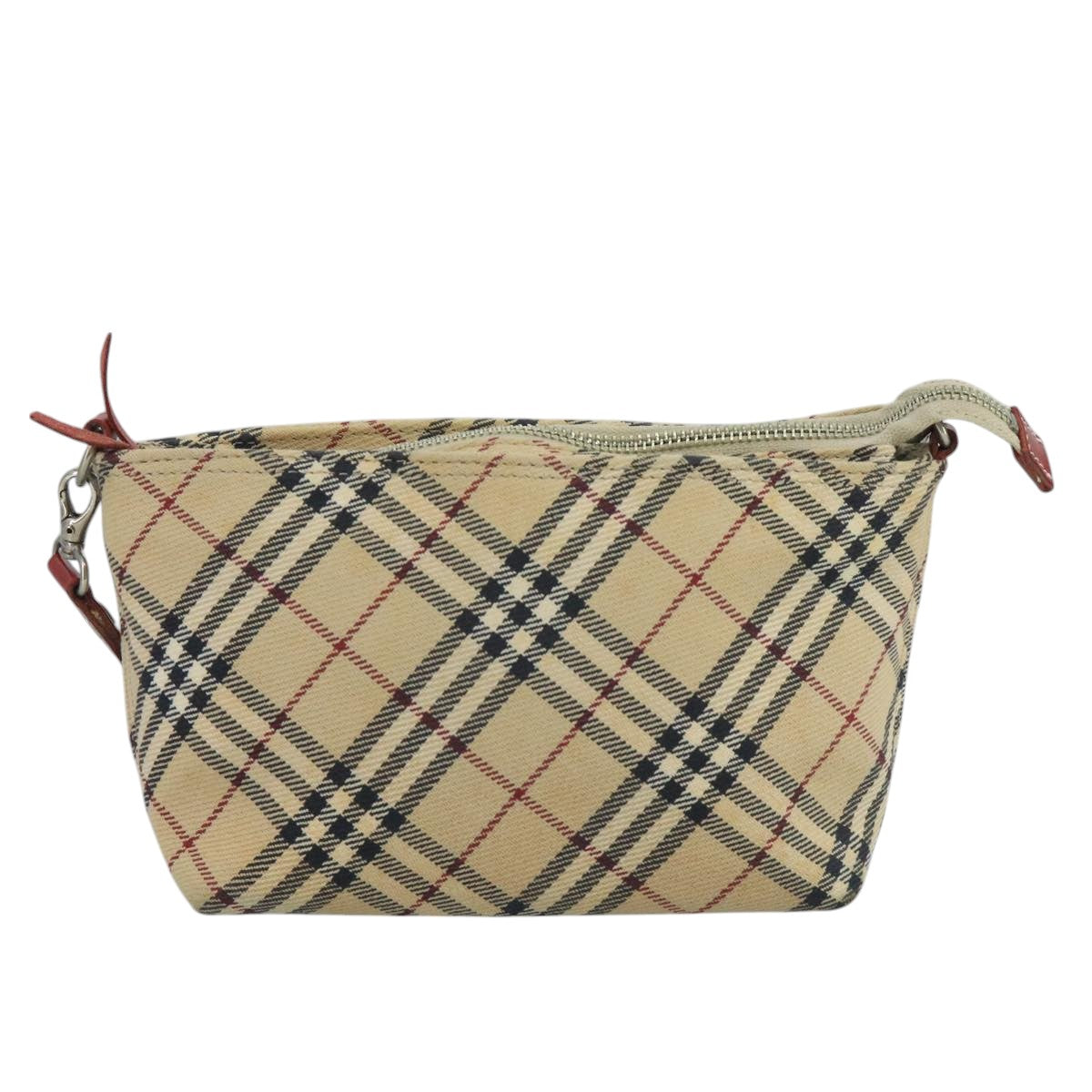 Burberry Nova Check Beige Canvas Shoulder Bag (Pre-Owned)