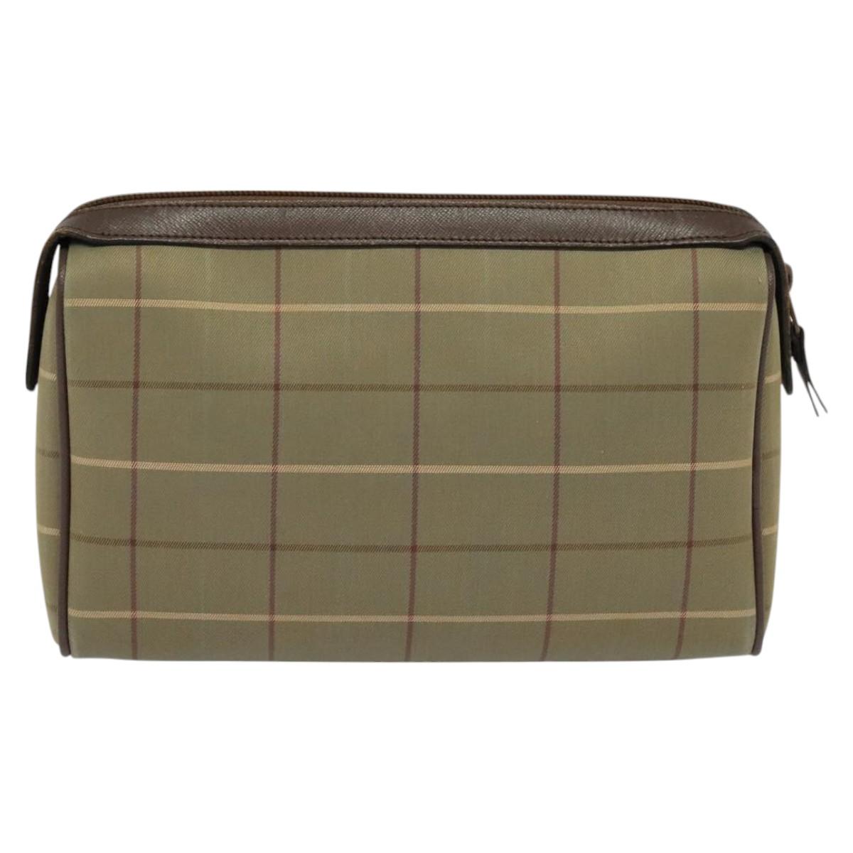 Burberry Nova Check Beige Canvas Clutch Bag (Pre-Owned)