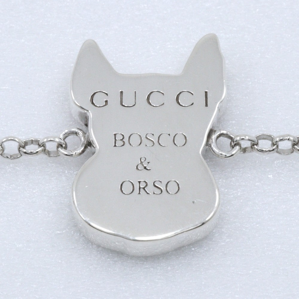 Gucci Bosco Sterling Silver And Enamel Silver Silver Bracelet Jewelry (Pre-Owned)