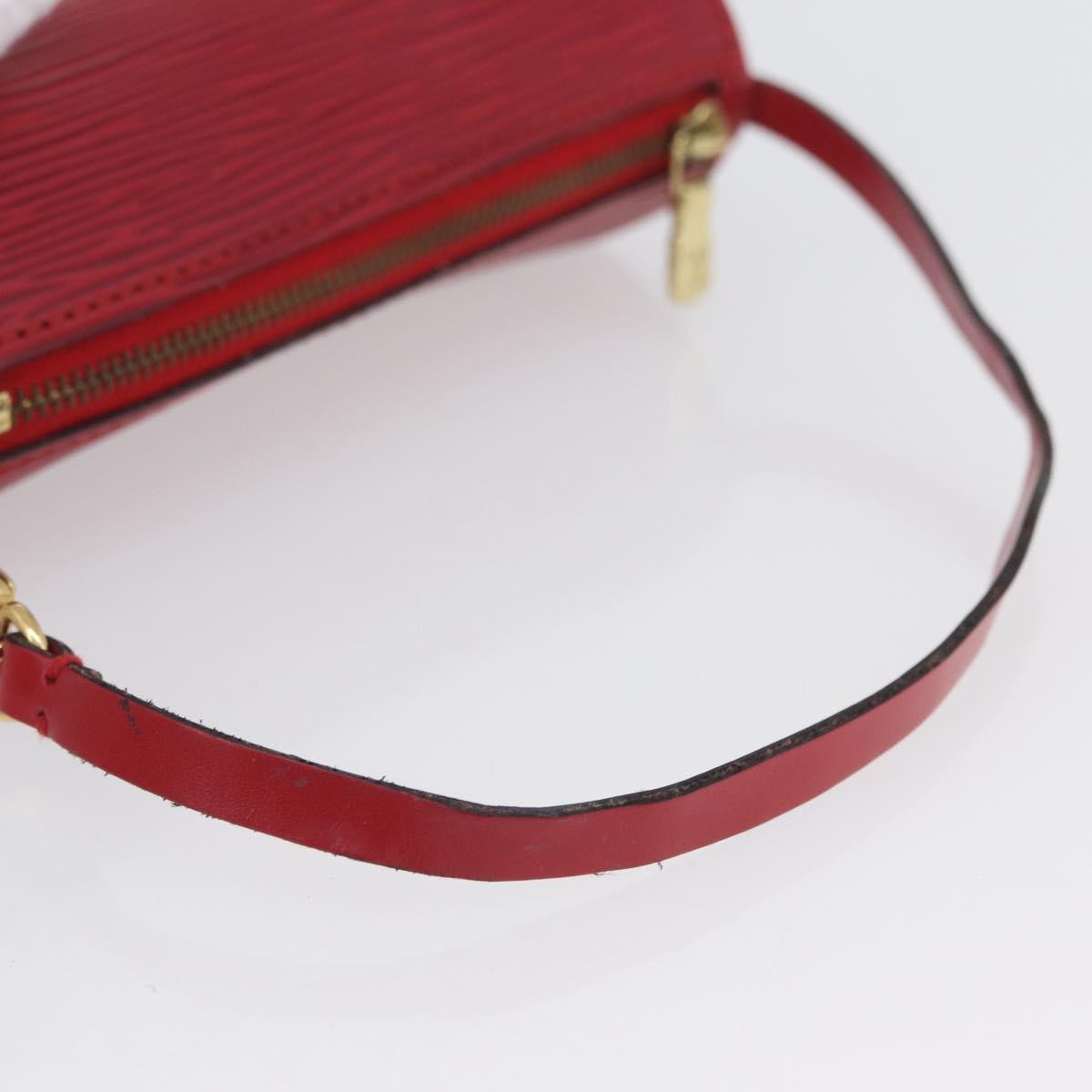 Louis Vuitton Soufflot Pochette Epi Leather Red Leather Clutche & Pouche Bag (Pre-Owned)