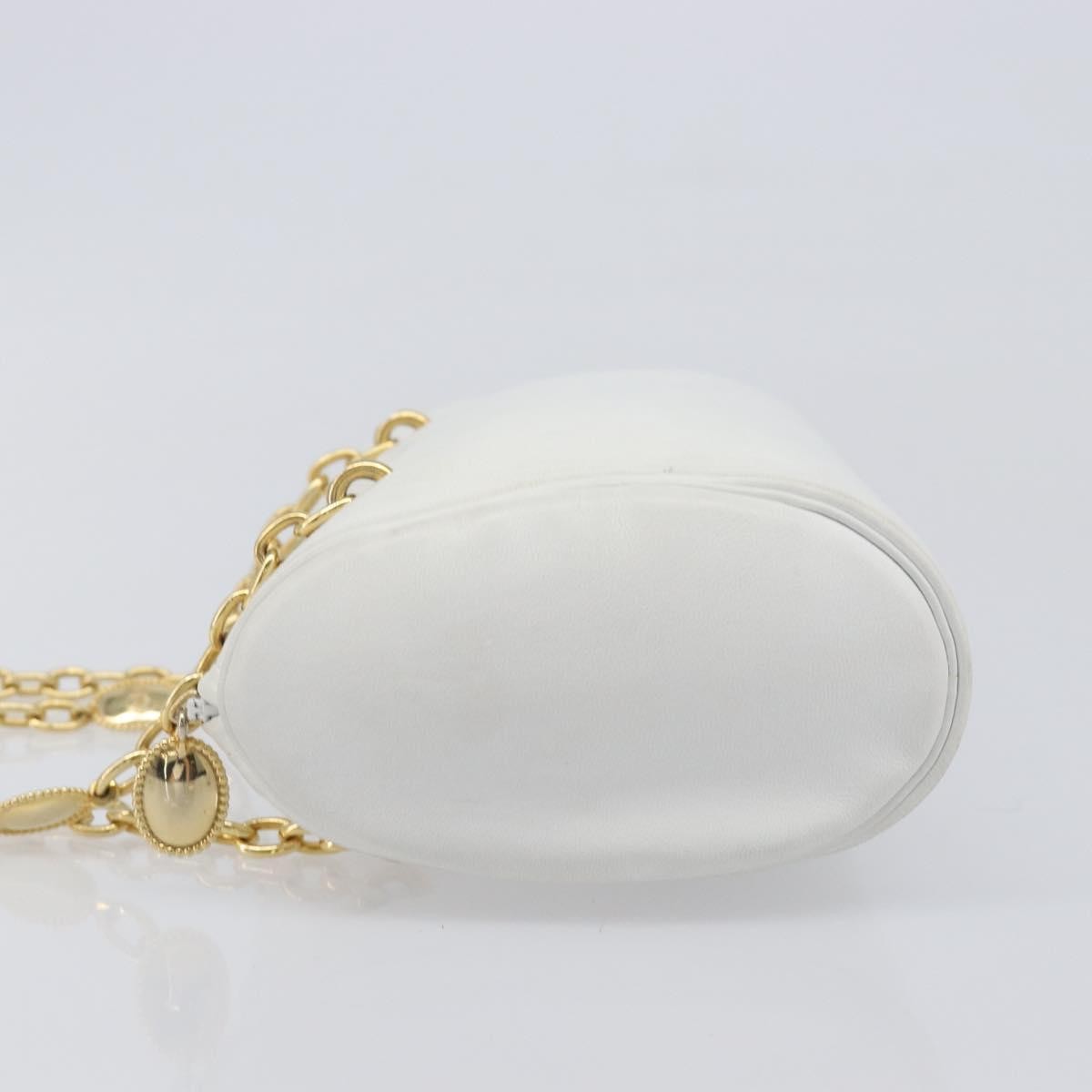 Christian Dior Shoulder Leather White Leather Shoulder Bag Bag (Pre-Owned)