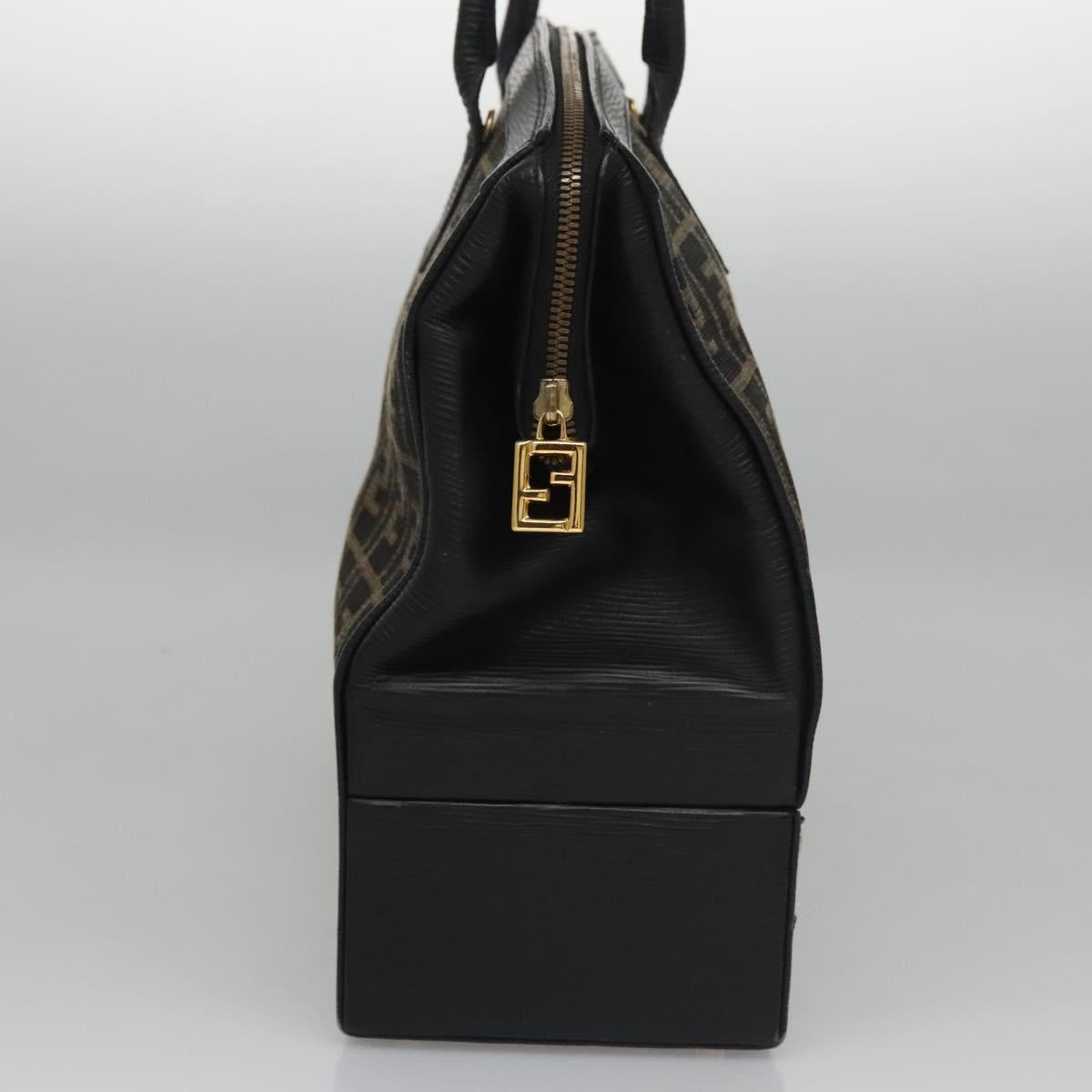 Fendi Zucca Brown Canvas Briefcase Bag (Pre-Owned)