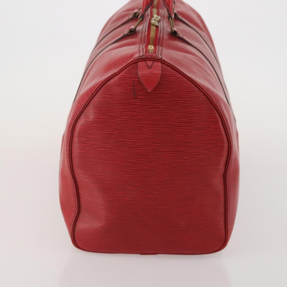 Louis Vuitton Keepall Epi Red Leather Travel Bag Bag (Pre-Owned)