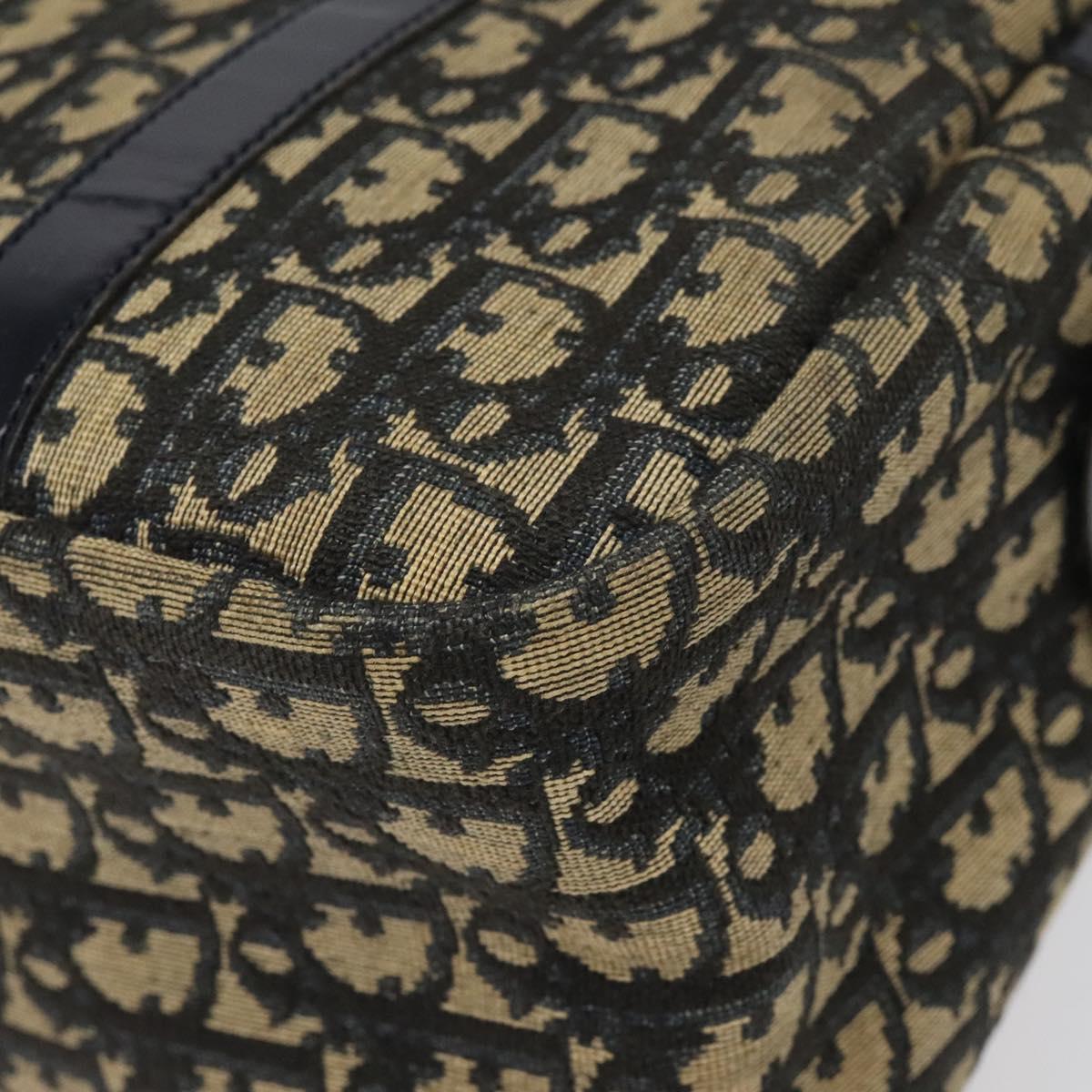 Dior Trotter Navy Canvas Handbag (Pre-Owned)