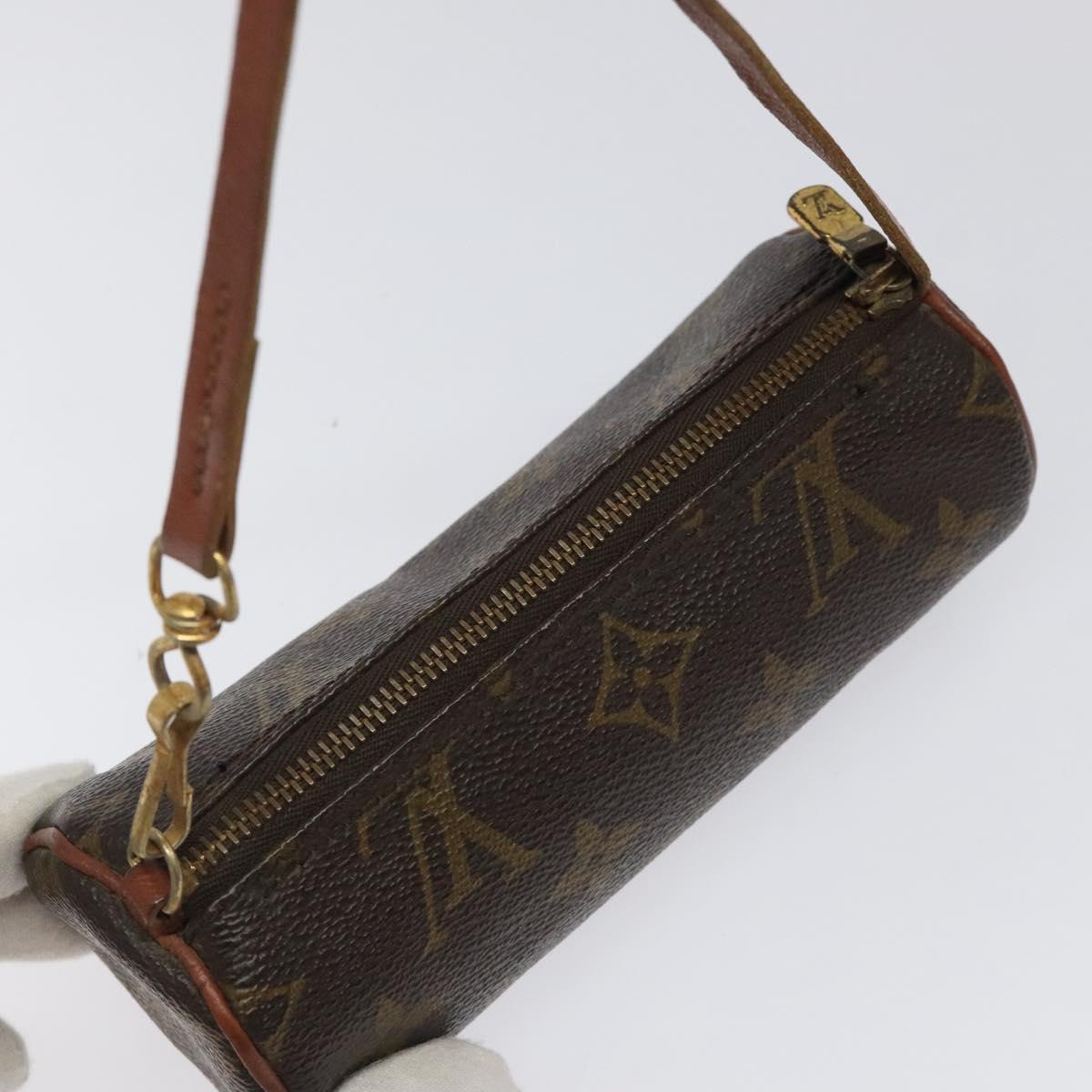 Louis Vuitton Mini Baby Papillon Brown Canvas Clutch Bag (Pre-Owned)