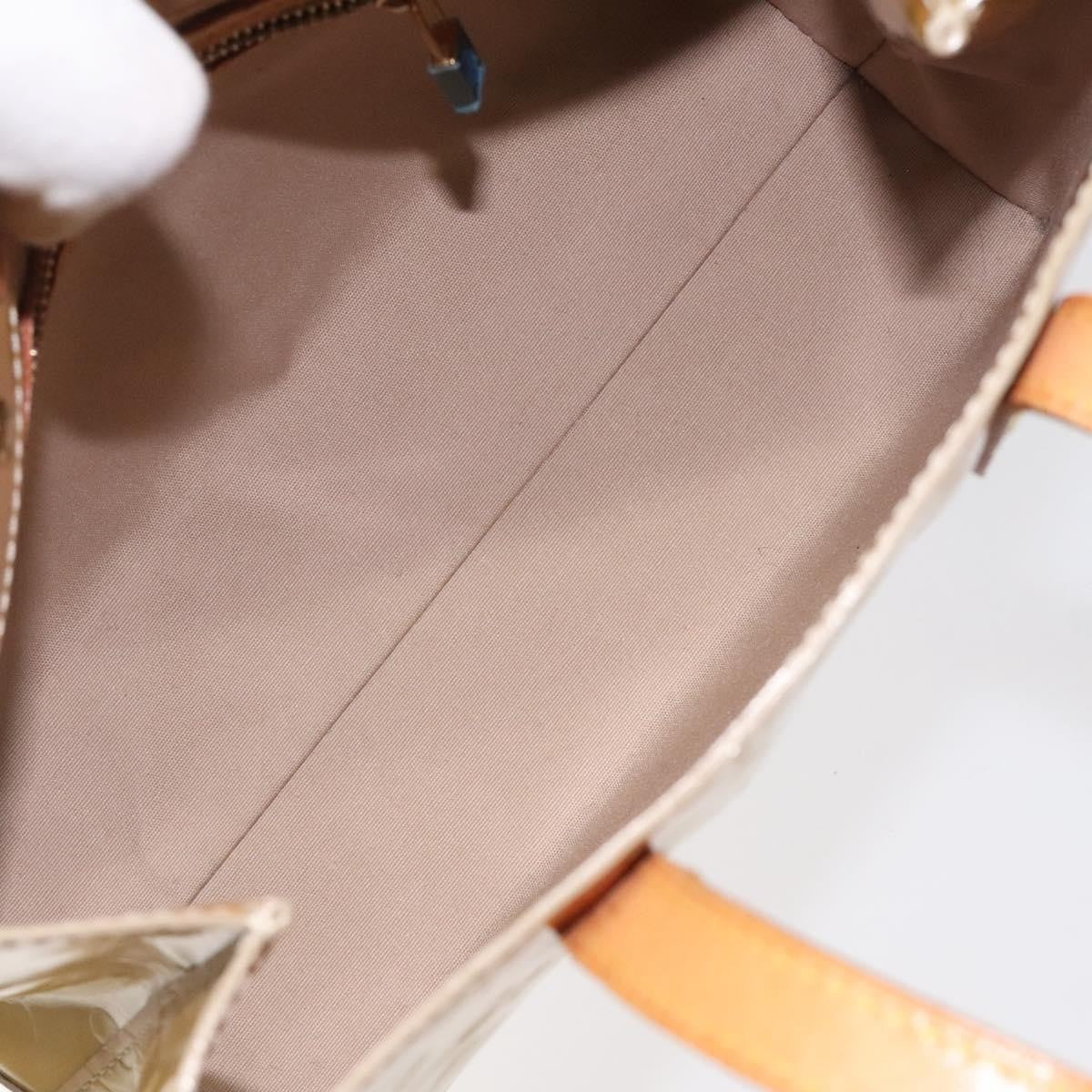Louis Vuitton Reade Monogram Vernis Beige Patent_Leather Handbag (Pre-Owned)