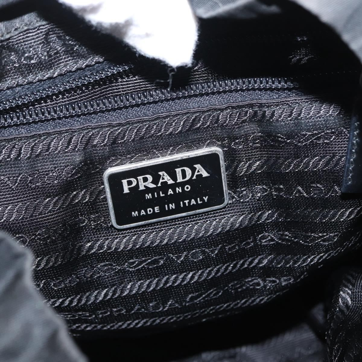Prada Double Front Pocket Tessuto Black Nylon Backpack Bag (Pre-Owned)