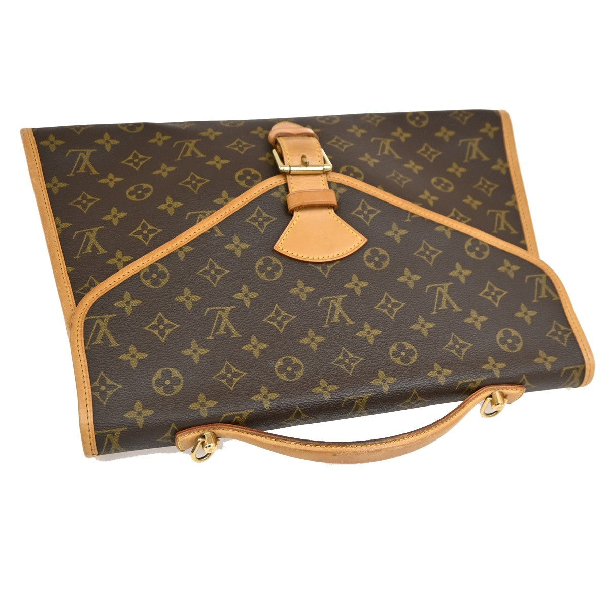 Louis Vuitton Beverly Monogram Canvas Brown Canvas Briefcase Bag (Pre-Owned)