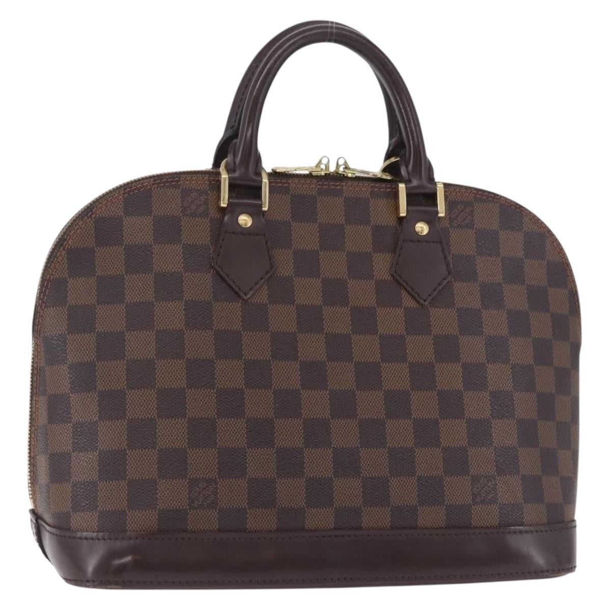 Louis Vuitton Alma Damier Brown Canvas Handbag (Pre-Owned)