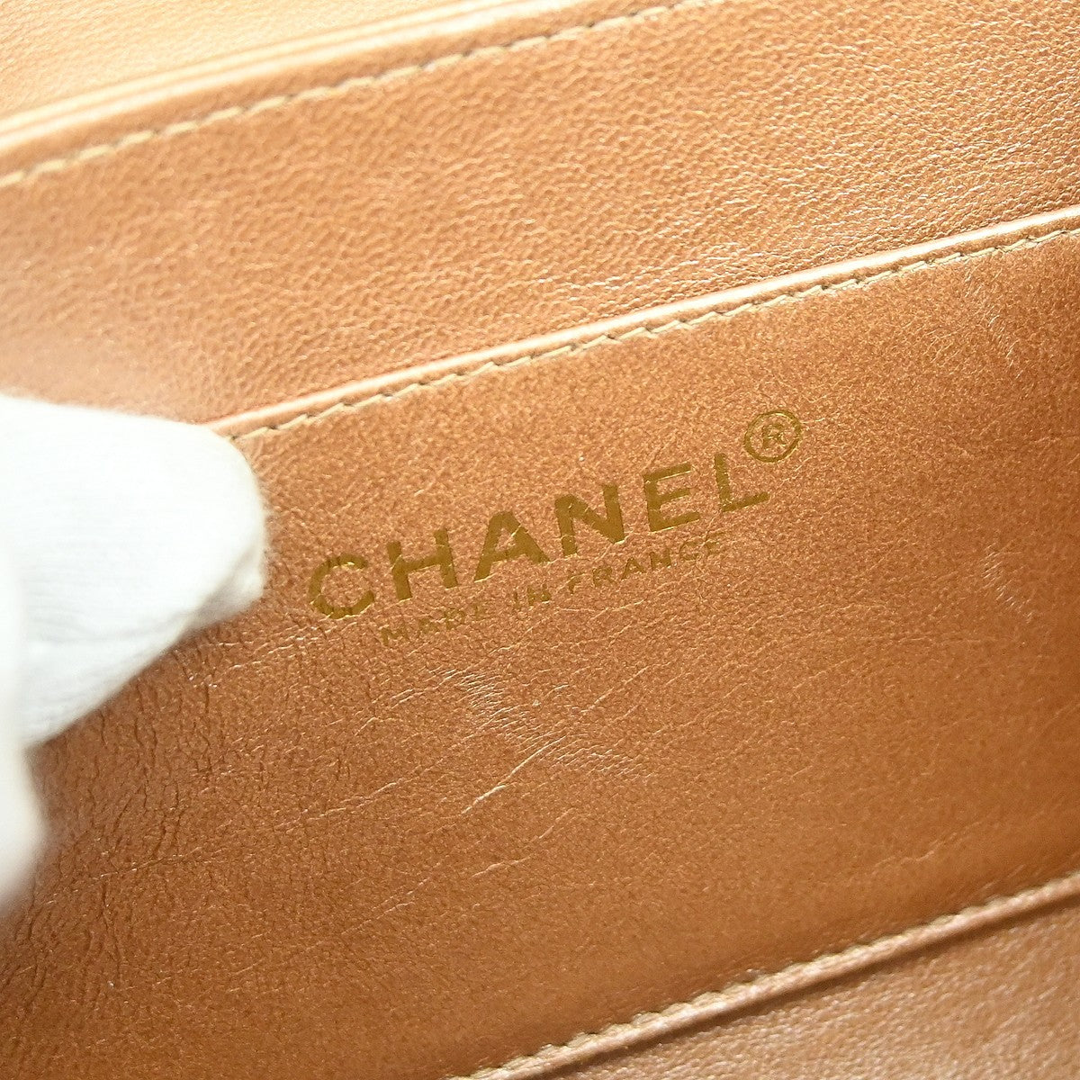 Chanel Mademoiselle Lambskin Brown Leather Shoulder Bag Bag (Pre-Owned)
