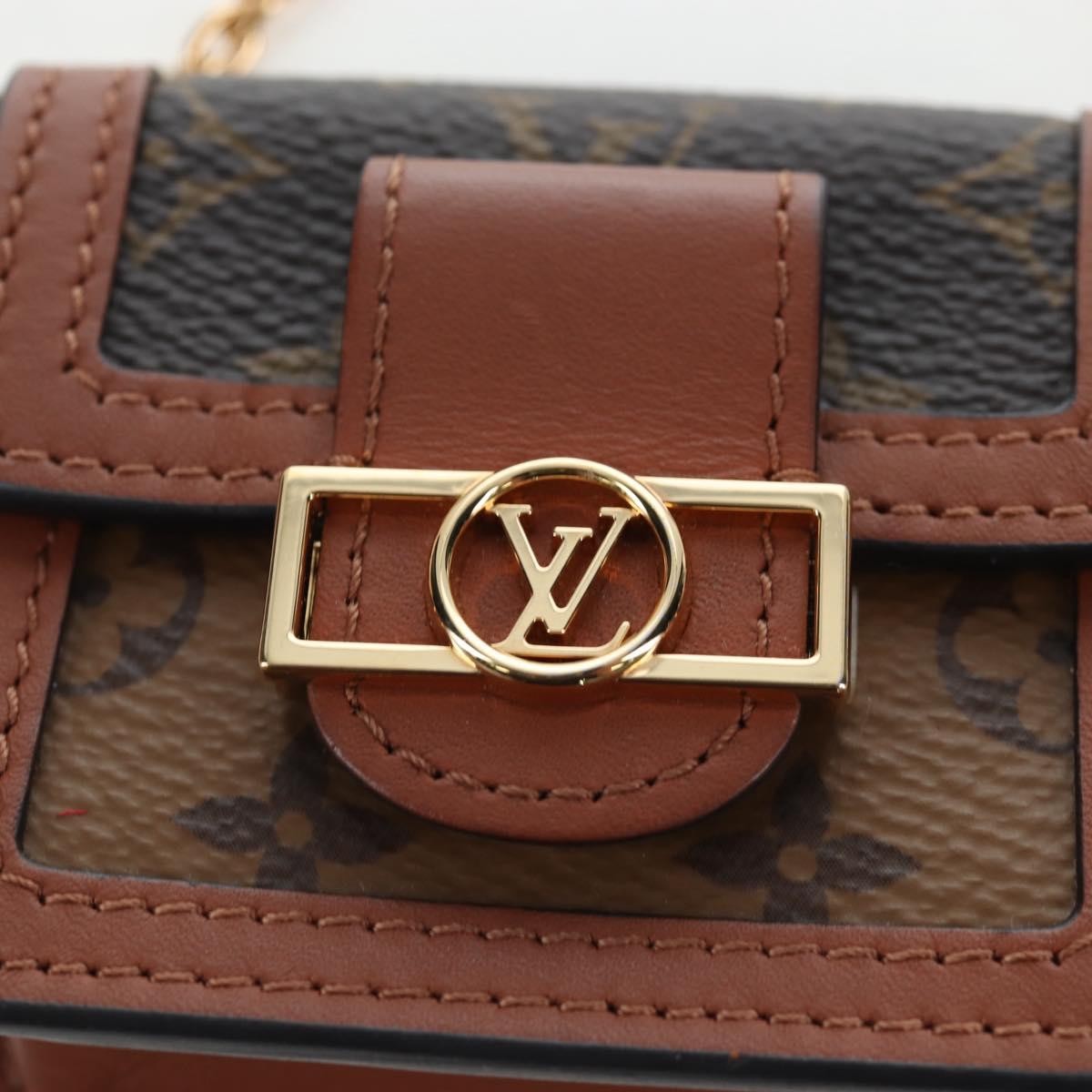 Louis Vuitton Dauphine Reverse Monogram Canvas Brown Canvas Shoulder Bag Bag (Pre-Owned)