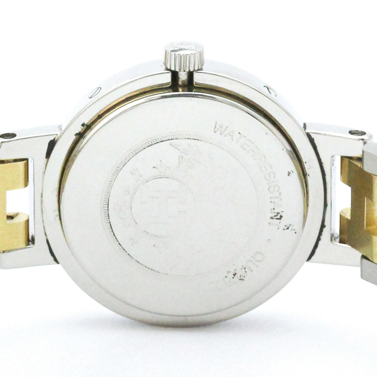 Hermes Clipper Quartz Stainless Steel And Plated Metal Watch (Pre-Owned)