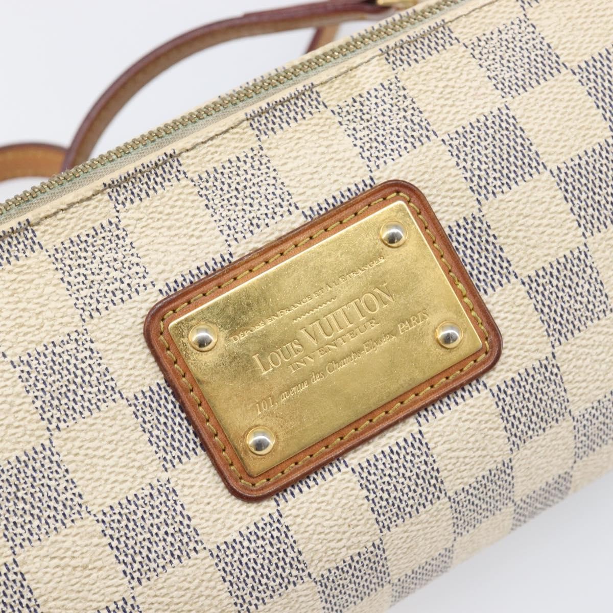 Louis Vuitton Eva Damier White Canvas Handbag (Pre-Owned)