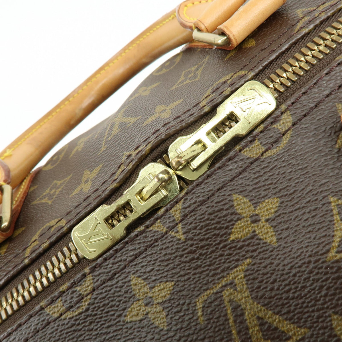 Louis Vuitton Keepall Bandouliere Monogram Canvas Brown Canvas Travel Bag Bag (Pre-Owned)