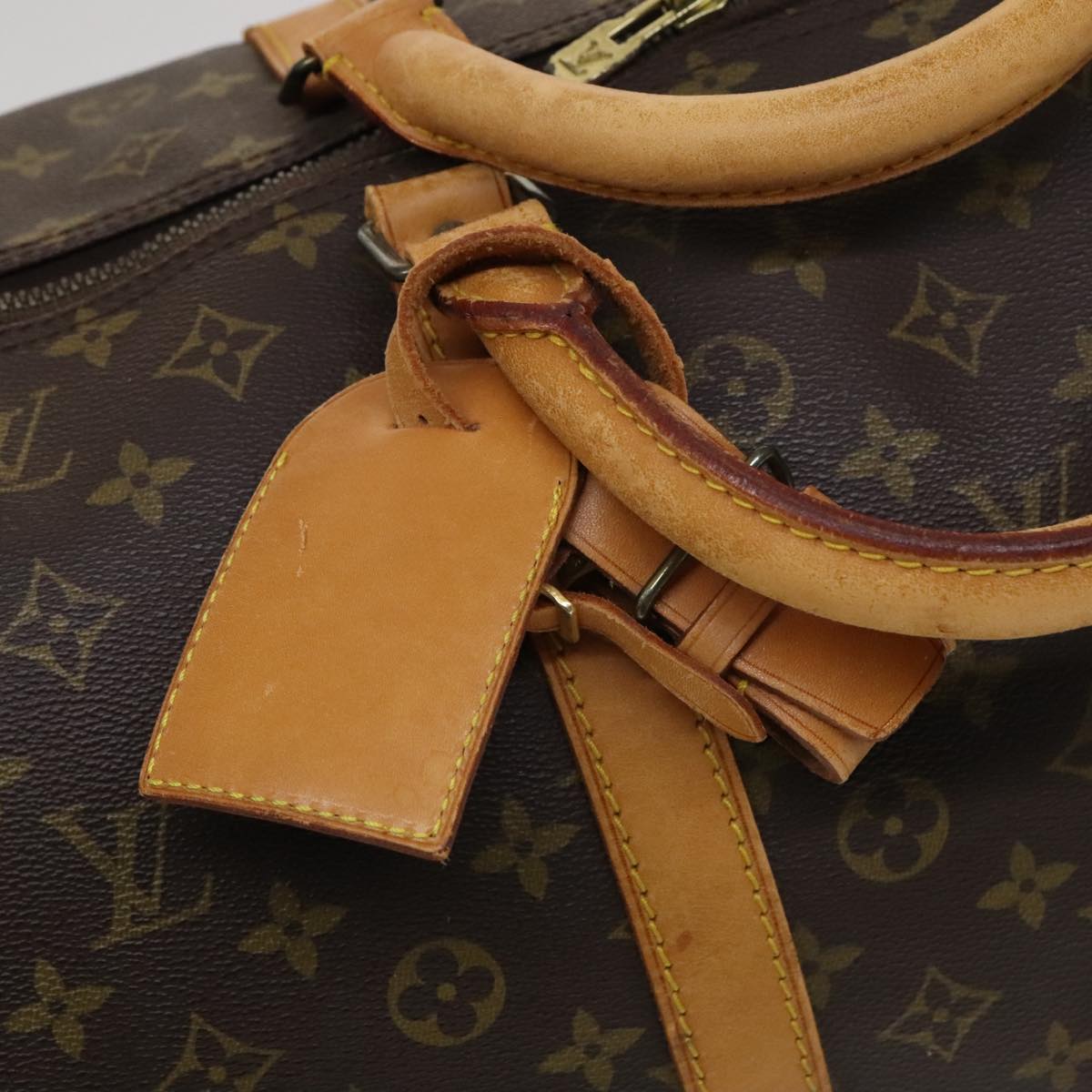 Louis Vuitton Keepall 60 Brown Canvas Travel Bag (Pre-Owned)