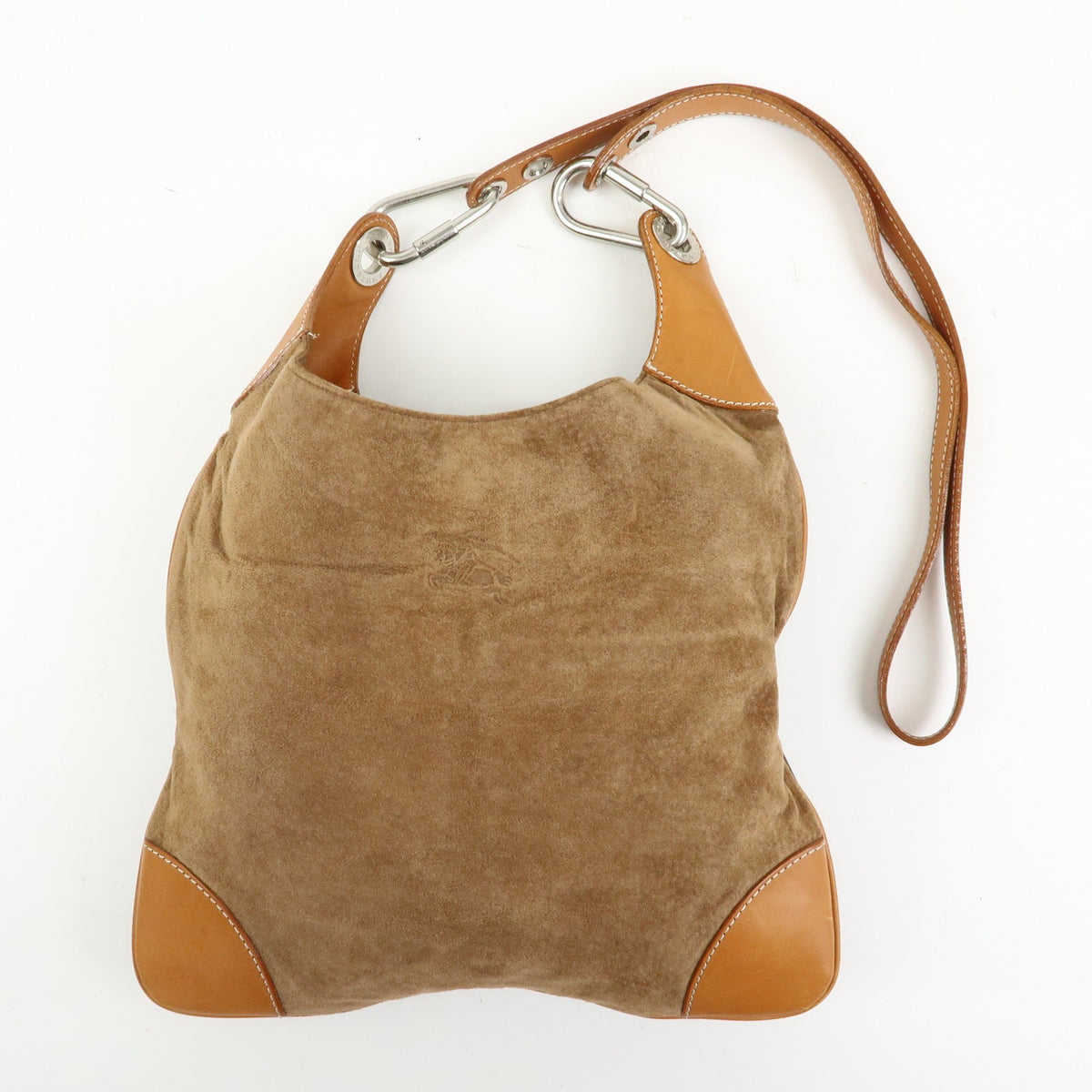 Burberry Blue Label Suede Brown Suede Shoulder Bag Bag (Pre-Owned)