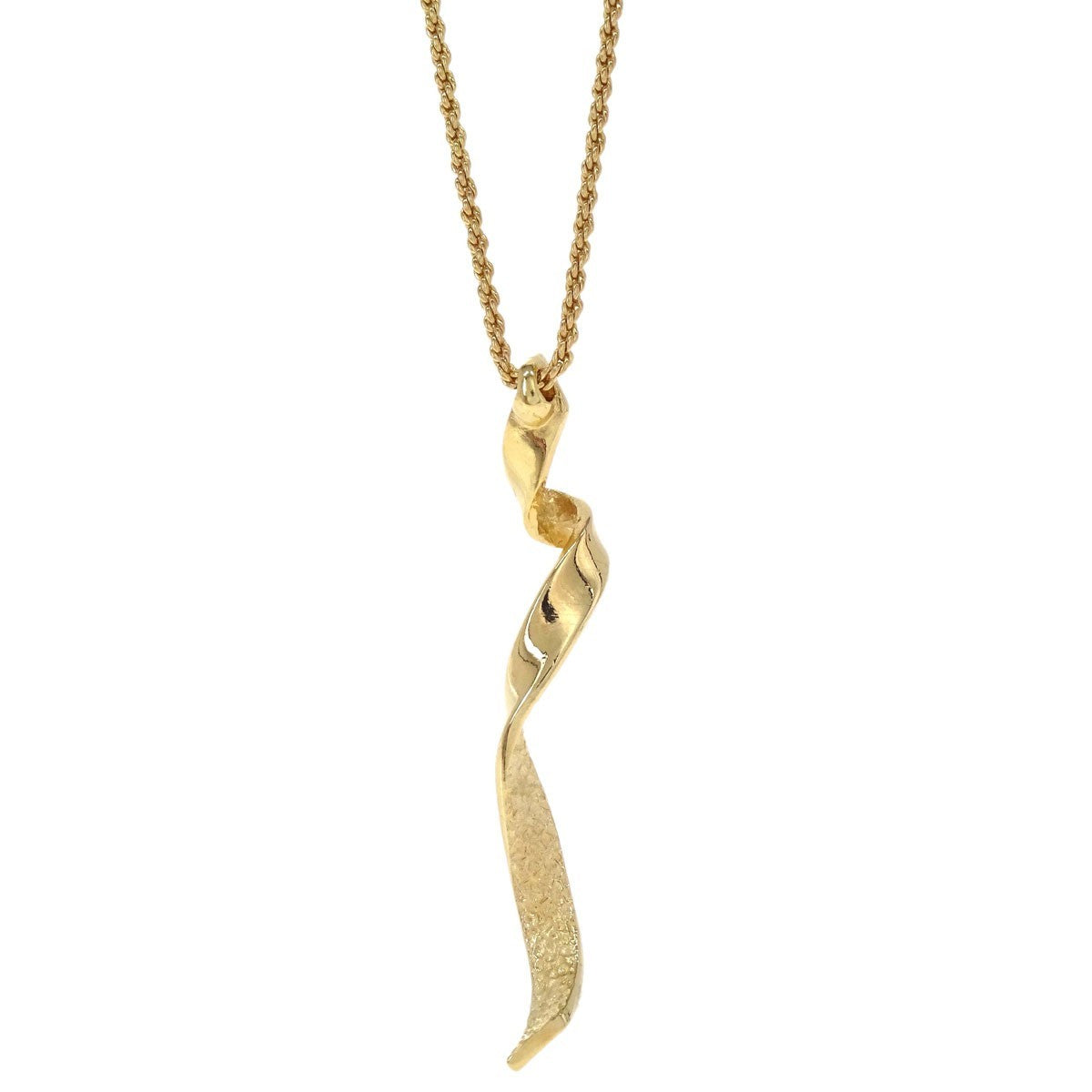 Christian Dior Vintage Pendant Necklace Metal Gold Gold_Plated Necklace Jewelry (Pre-Owned)