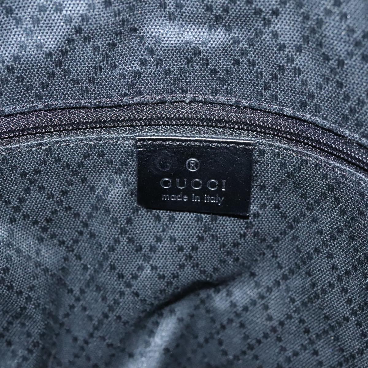Gucci Hobo Black Canvas Shoulder Bag (Pre-Owned)