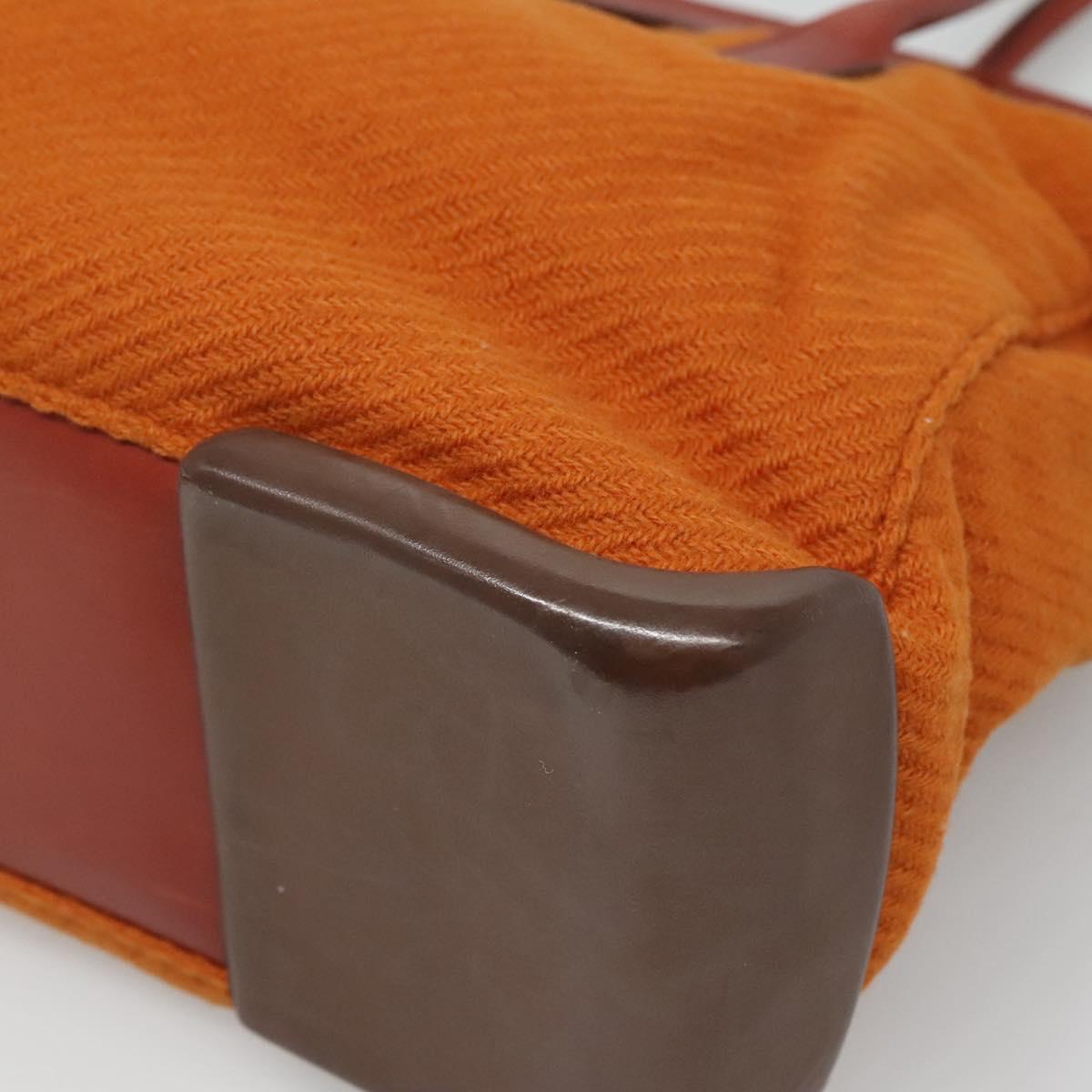 Prada Orange Cotton Tote Bag (Pre-Owned)