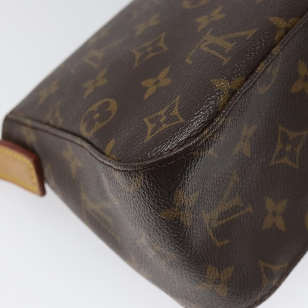 Louis Vuitton Mini Looping Brown Canvas Shoulder Bag (Pre-Owned)