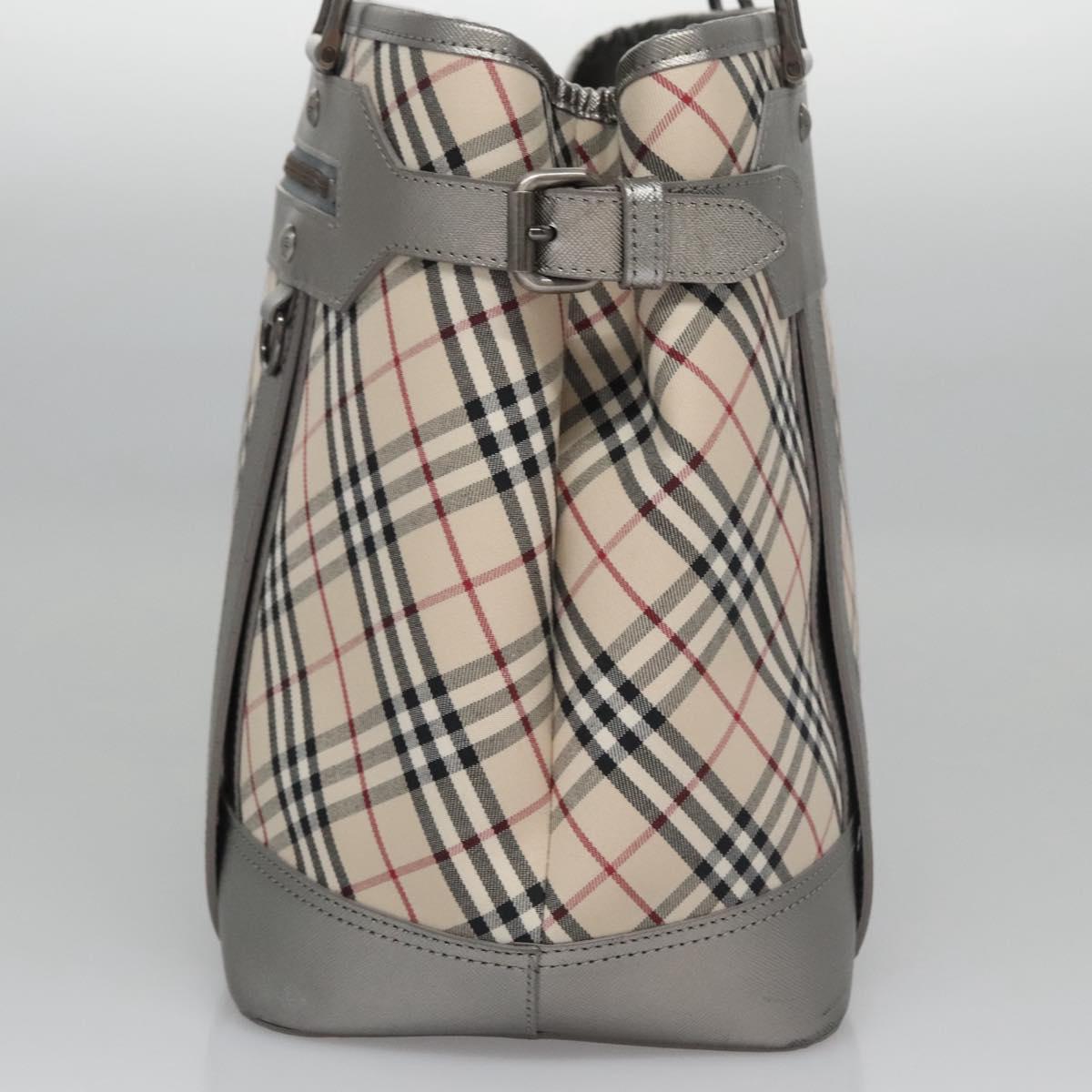 Burberry Nova Check Beige Canvas Tote Bag (Pre-Owned)