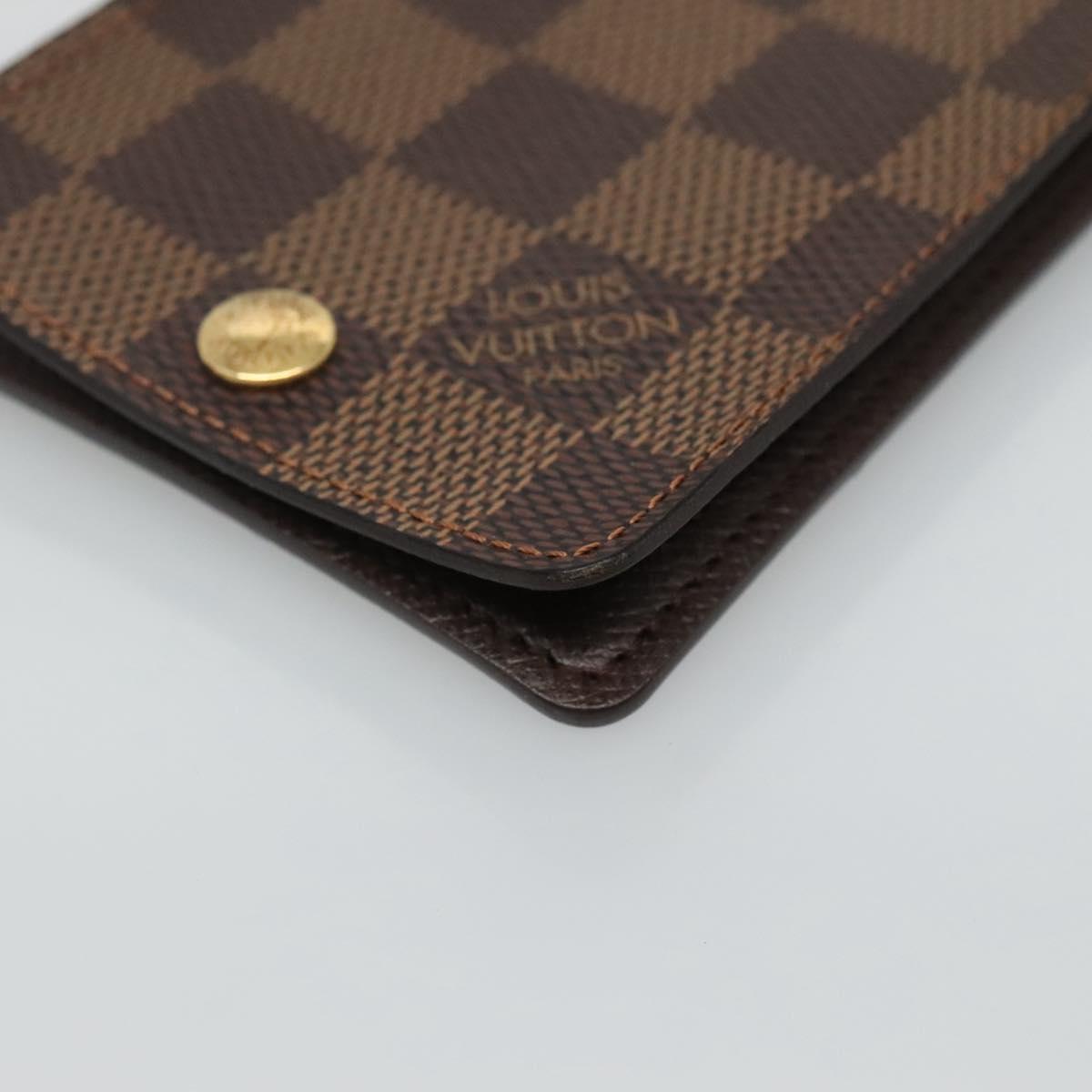 Louis Vuitton Card Case Brown Canvas Wallet (Pre-Owned)