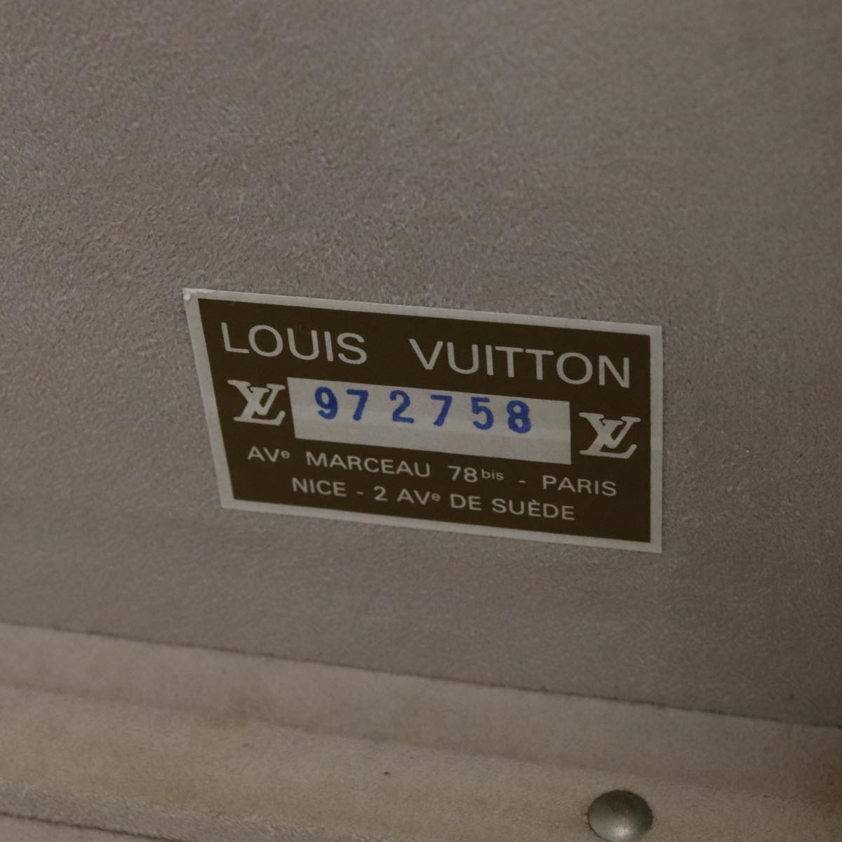 Louis Vuitton Trunk Blue Leather Travel Bag (Pre-Owned)