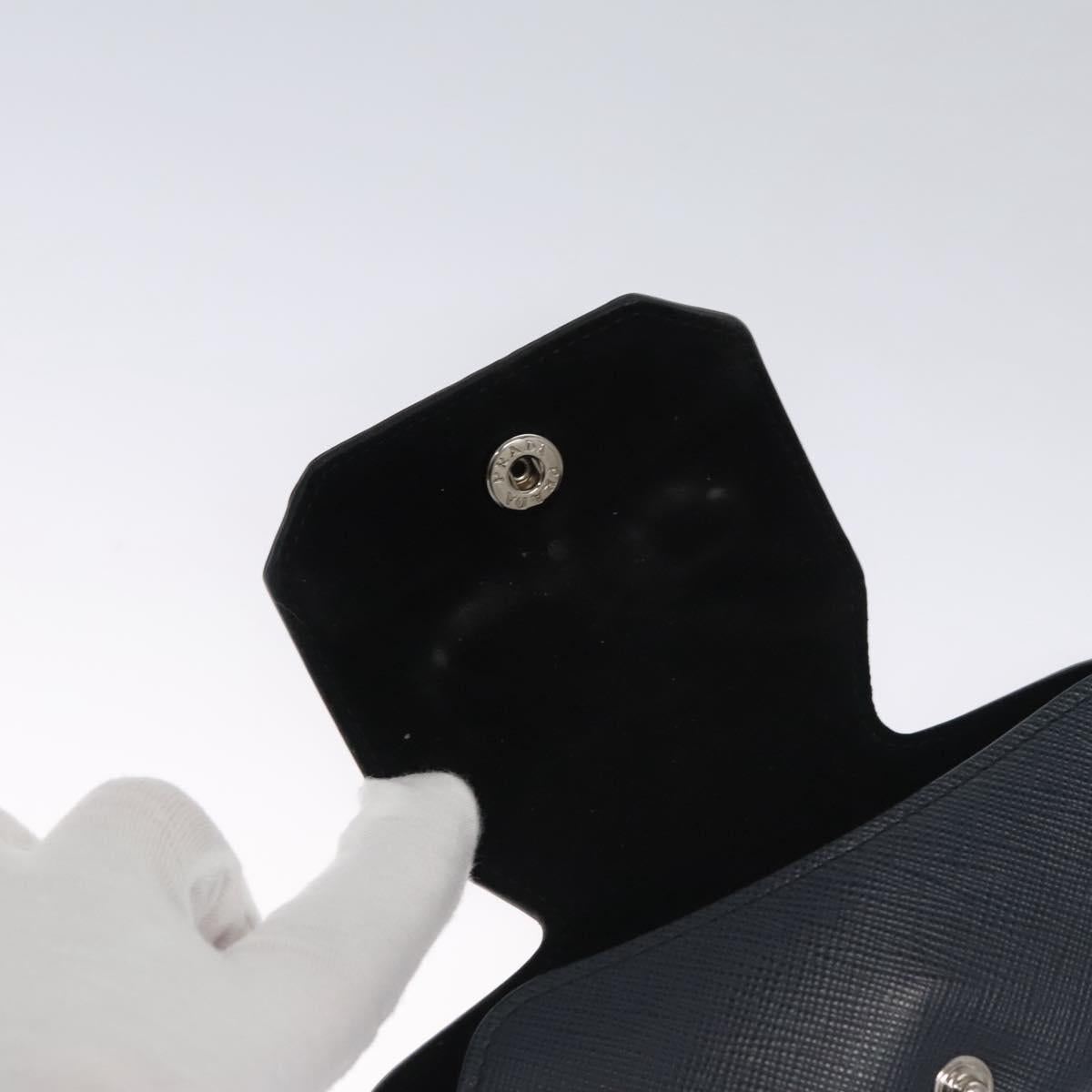 Prada -- Navy Leather Clutch Bag (Pre-Owned)