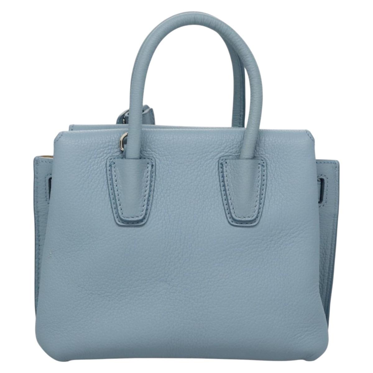 MCM Milla Blue Leather Handbag (Pre-Owned)