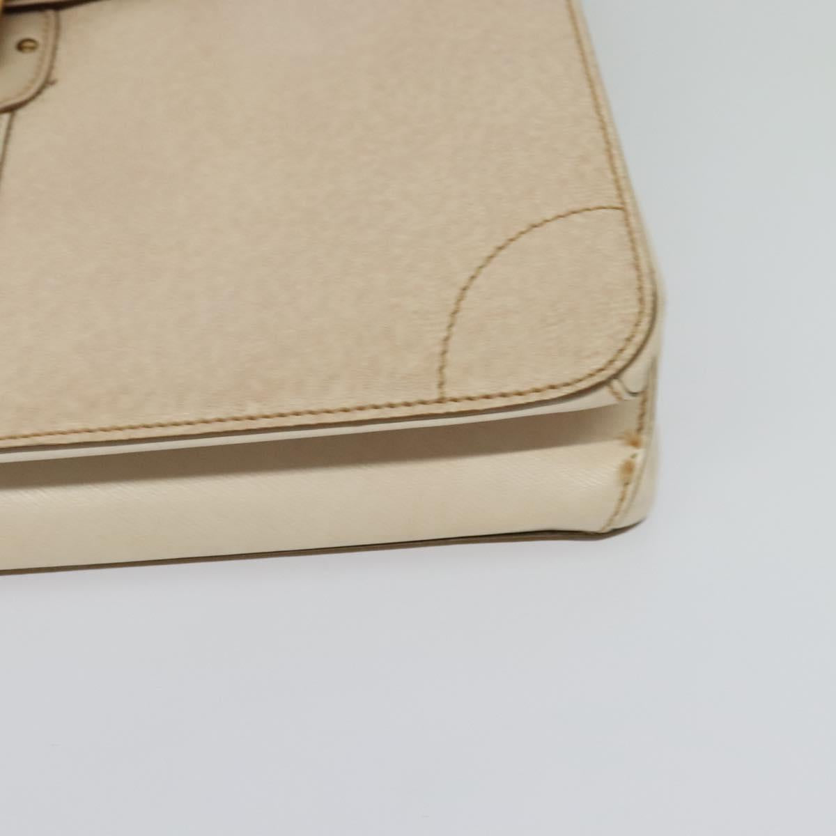 Salvatore Ferragamo Beige Leather Handbag (Pre-Owned)