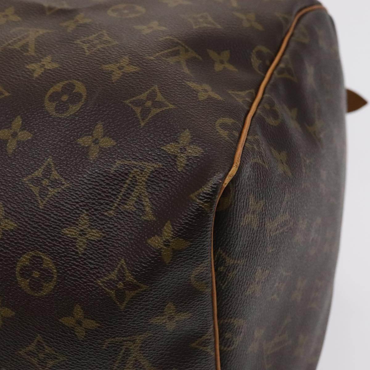 Louis Vuitton Keepall 55 Brown Canvas Travel Bag (Pre-Owned)