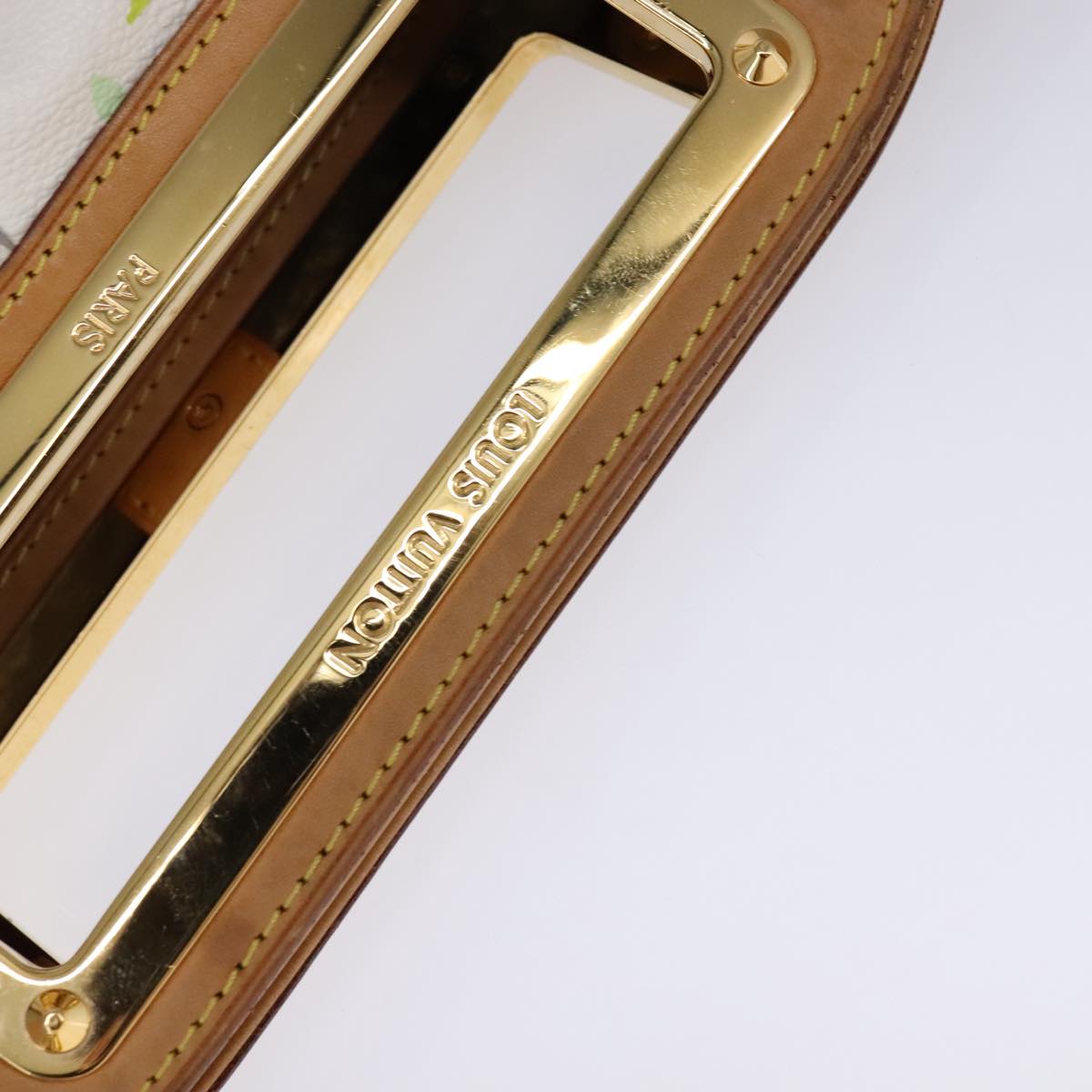 Louis Vuitton Judy White Canvas Shoulder Bag (Pre-Owned)