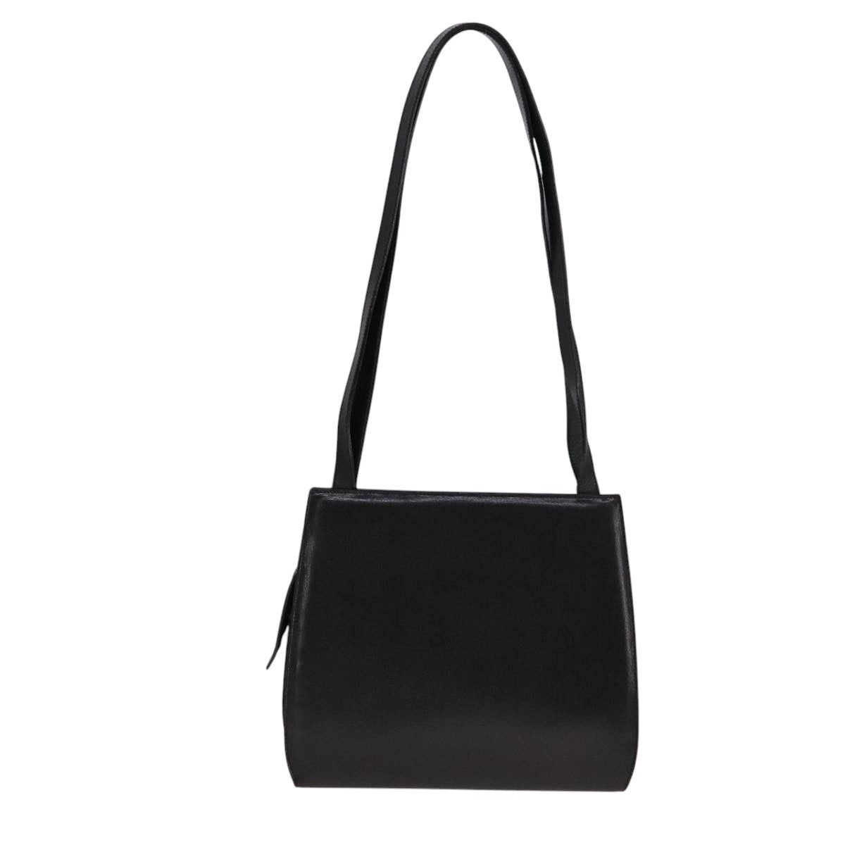 Salvatore Ferragamo Vara Black Leather Shoulder Bag (Pre-Owned)