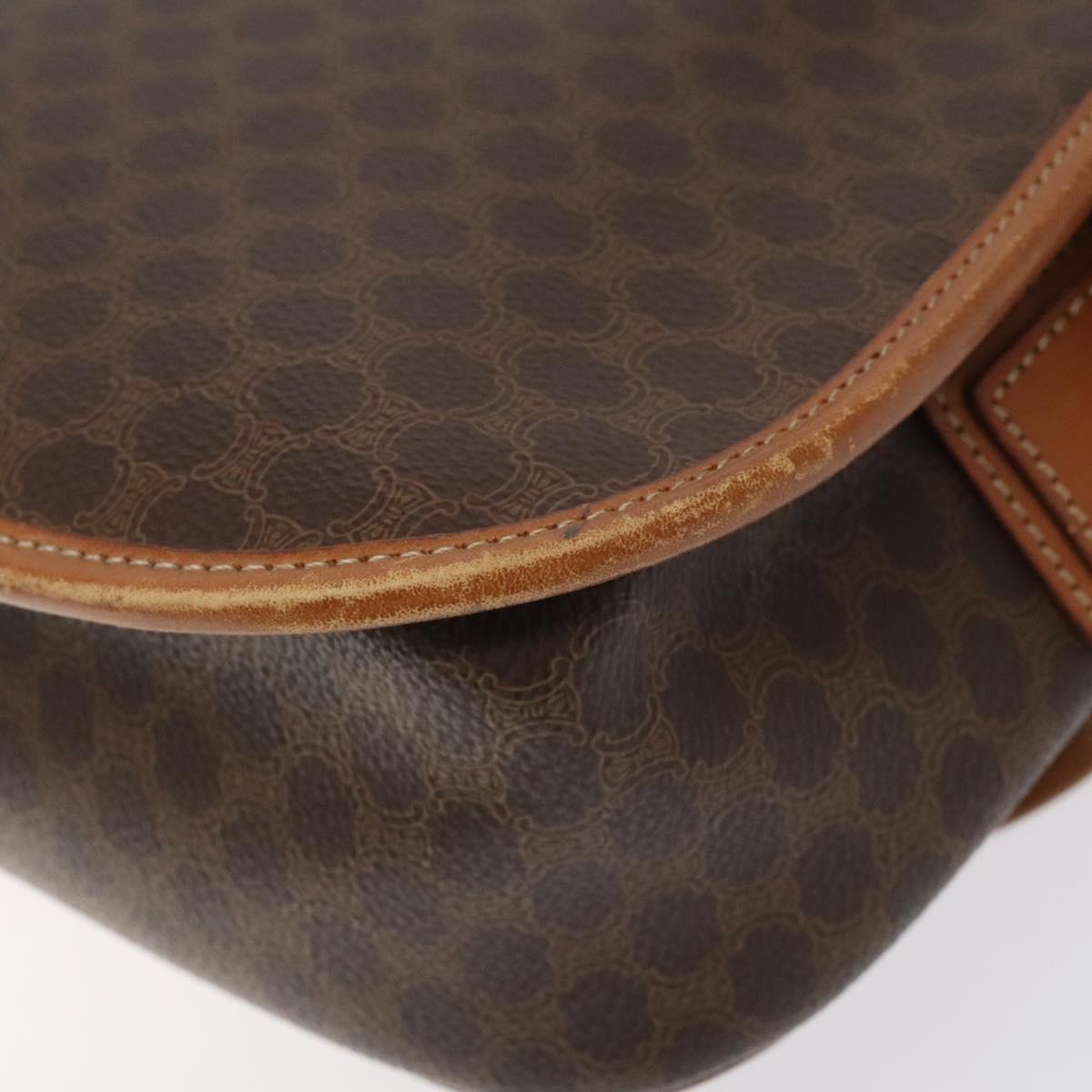 Céline Macadam Brown Canvas Shoulder Bag (Pre-Owned)