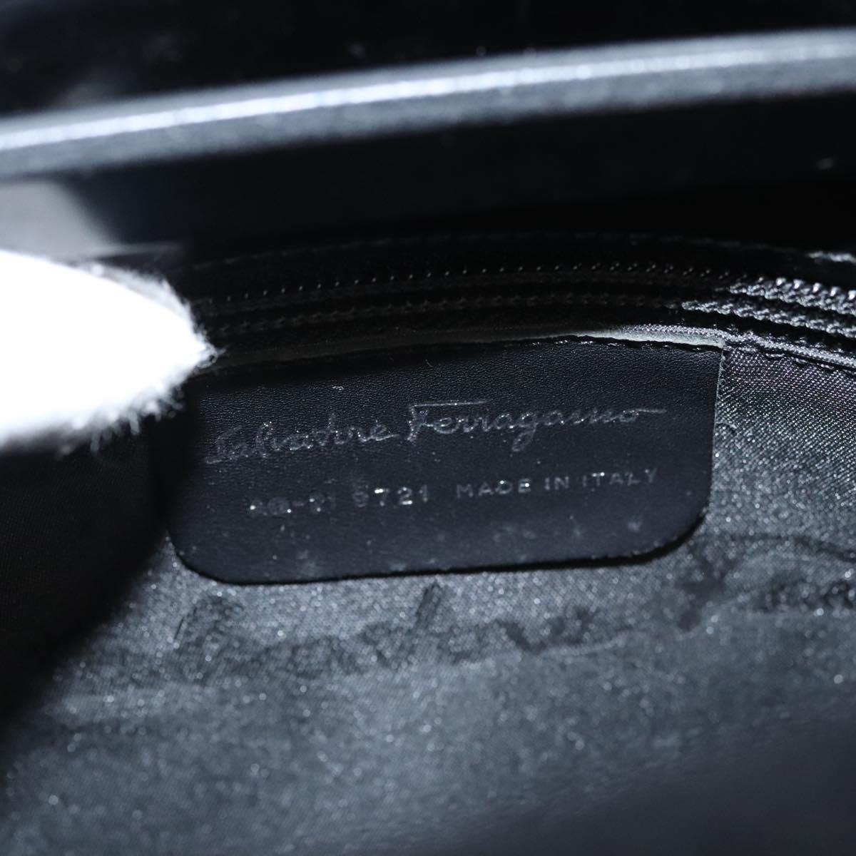 Salvatore Ferragamo Black Suede Shoulder Bag (Pre-Owned)