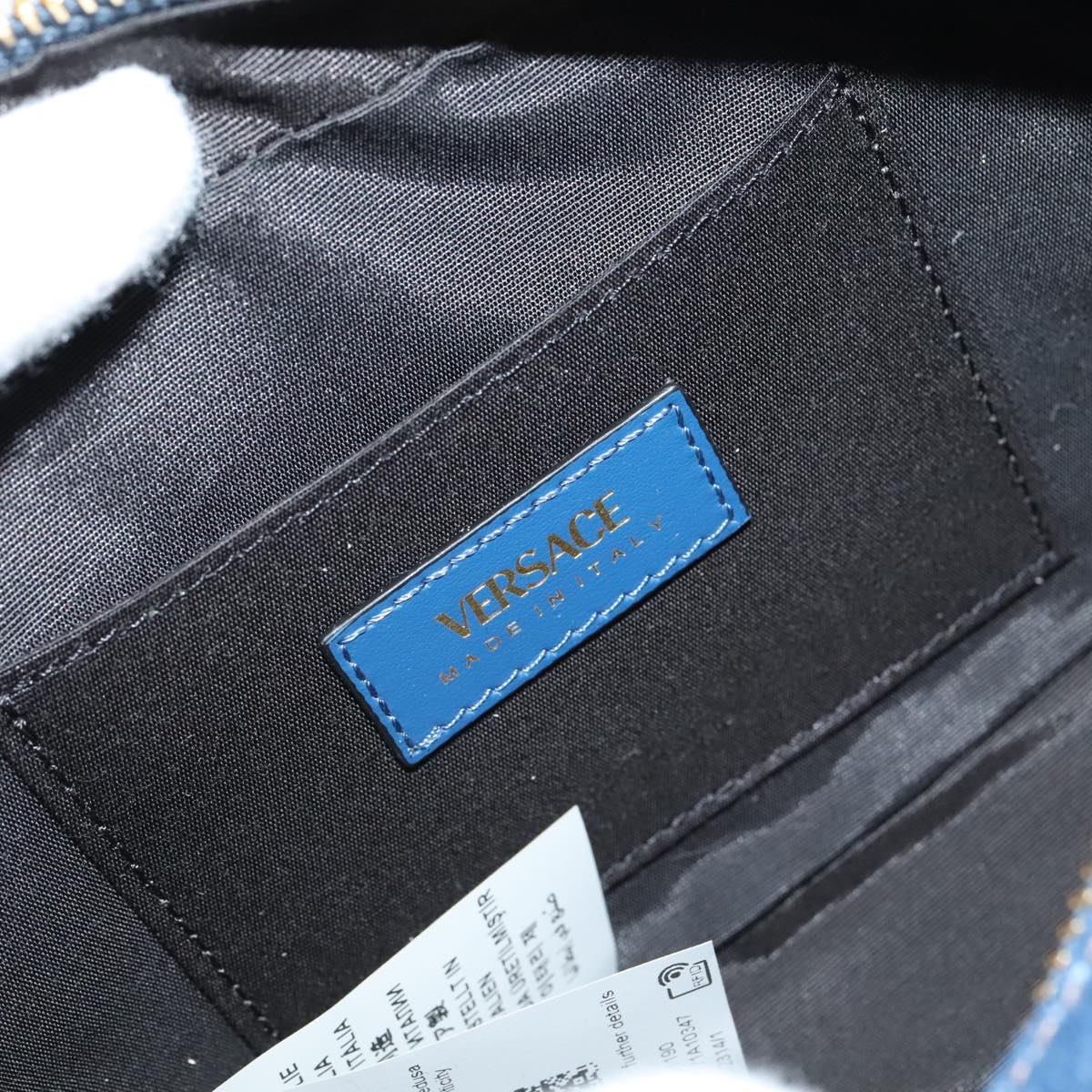 Versace Blue Denim - Jeans Shoulder Bag (Pre-Owned)