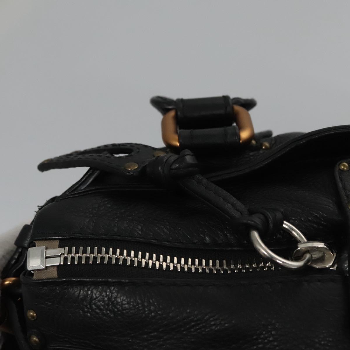 Chloé Paddington Black Leather Handbag (Pre-Owned)