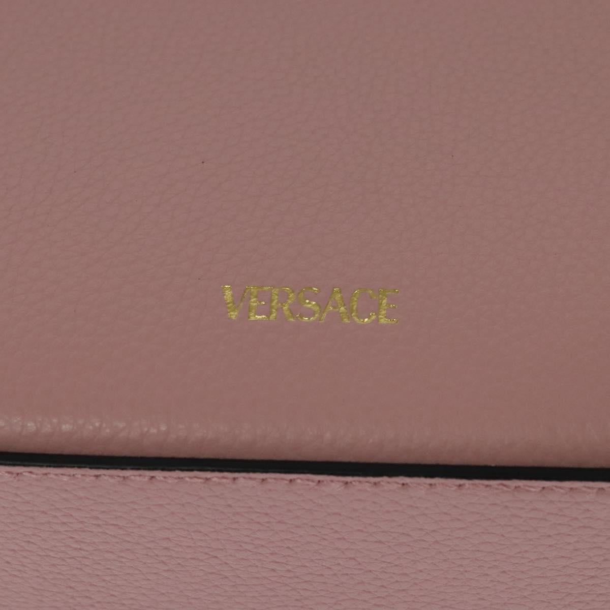 Versace Pink Leather Shoulder Bag (Pre-Owned)