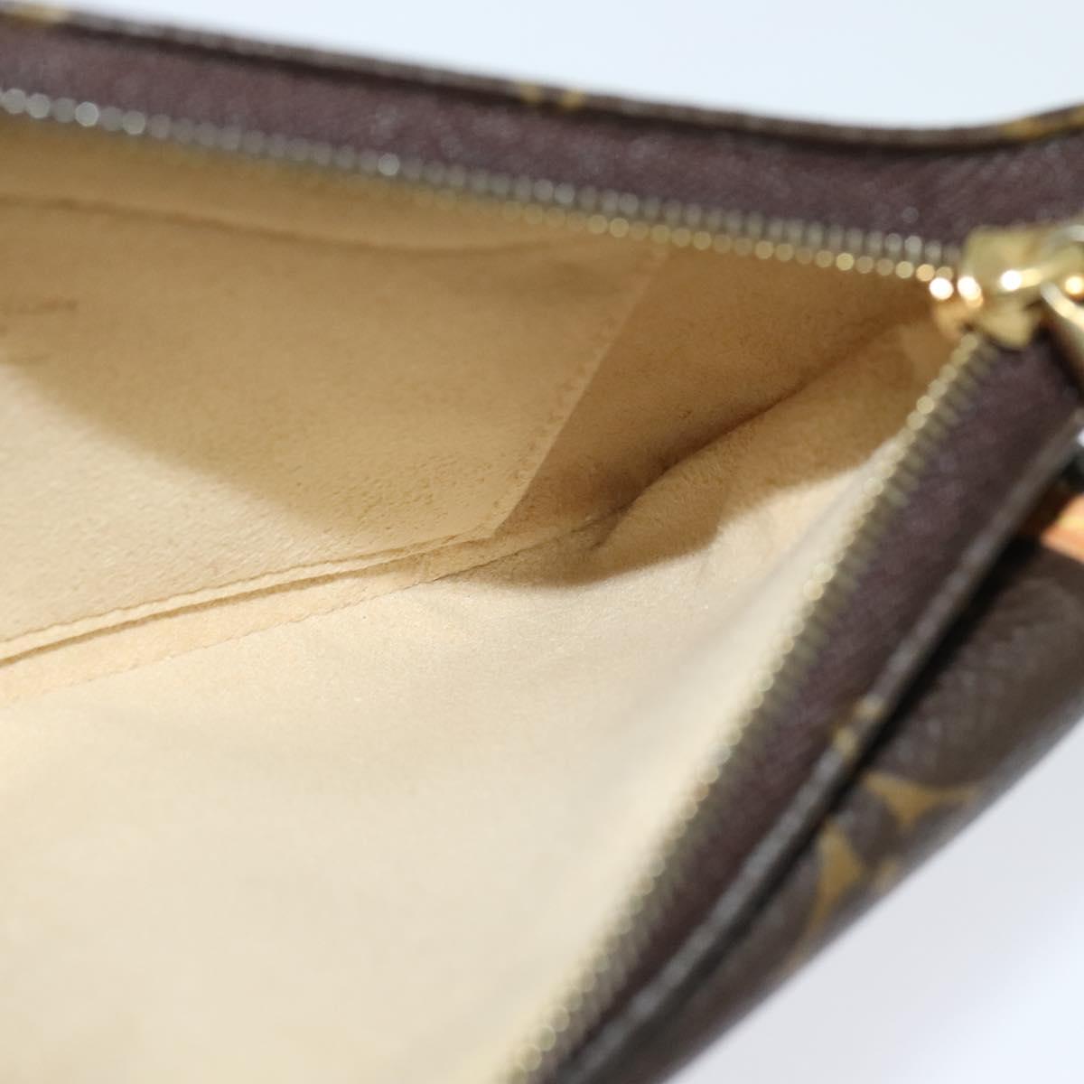 Louis Vuitton Tikal Brown Canvas Clutch Bag (Pre-Owned)