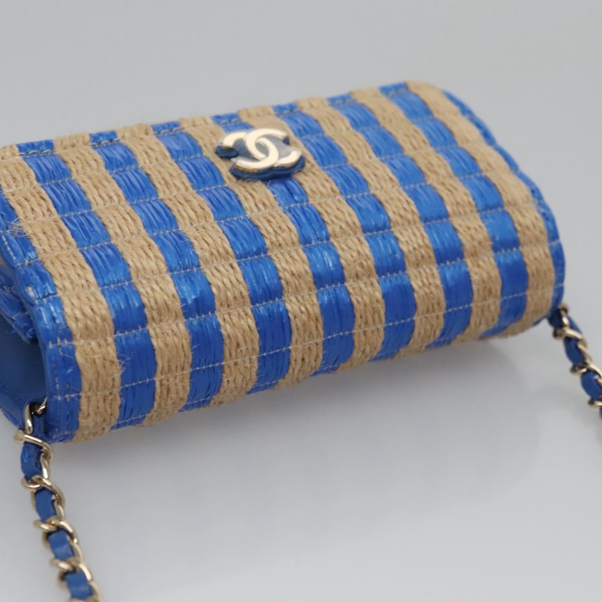 Chanel Trendy Cc Blue Canvas Shoulder Bag (Pre-Owned)