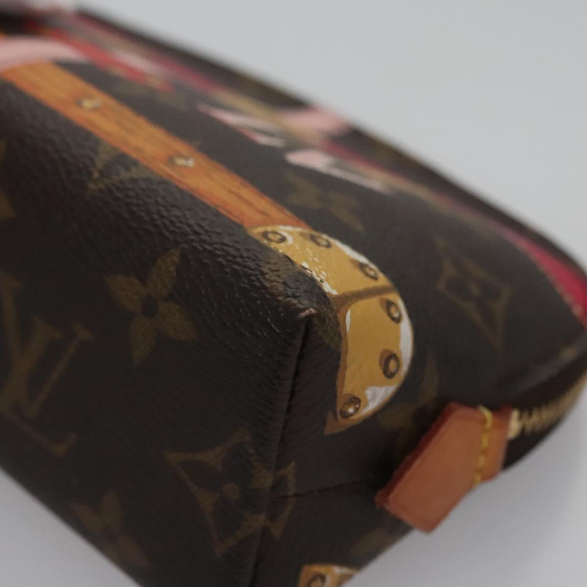 Louis Vuitton Cosmetic Pouch Brown Canvas Clutch Bag (Pre-Owned)
