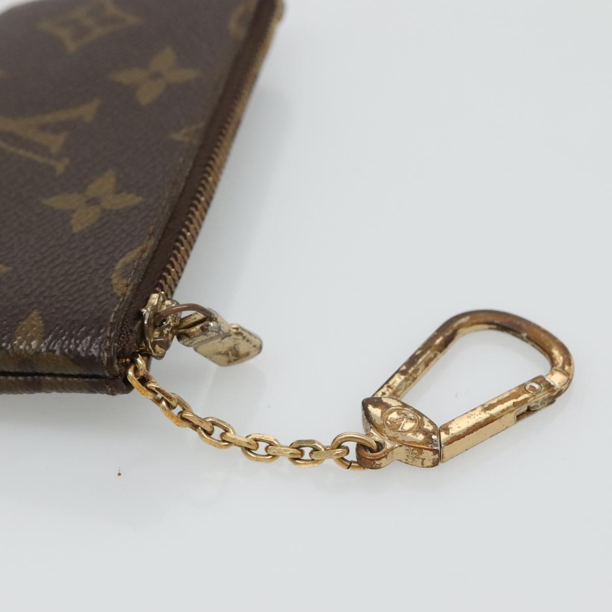 Louis Vuitton Pochette Clés Brown Canvas Wallet (Pre-Owned)