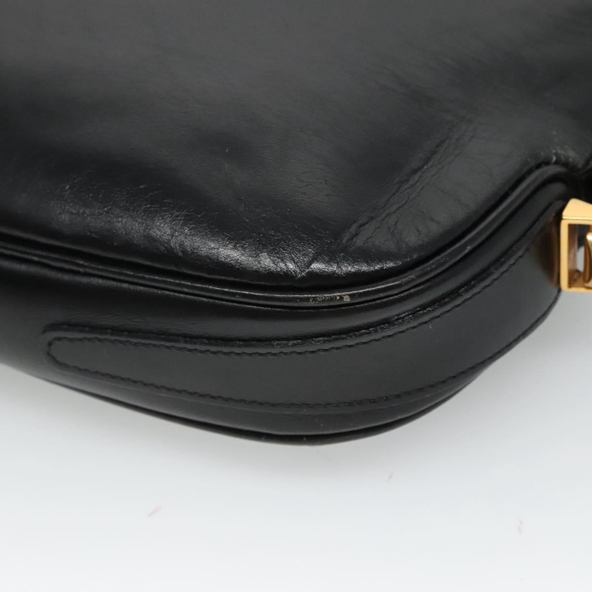 Bally Black Leather Shoulder Bag (Pre-Owned)
